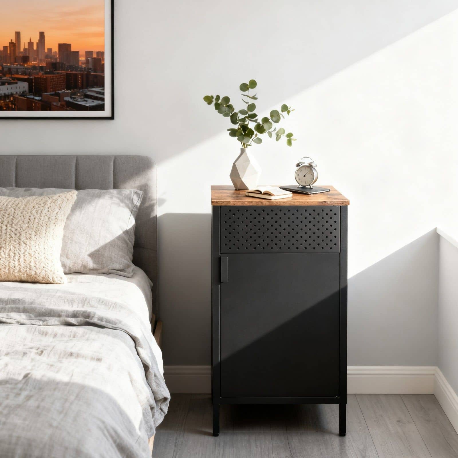 Metallschrank, Aufbewahrungsschrank für Büro, Magnetverschluss Metallschrank, Aufbewahrungsschrank für Büro, Magnetverschluss