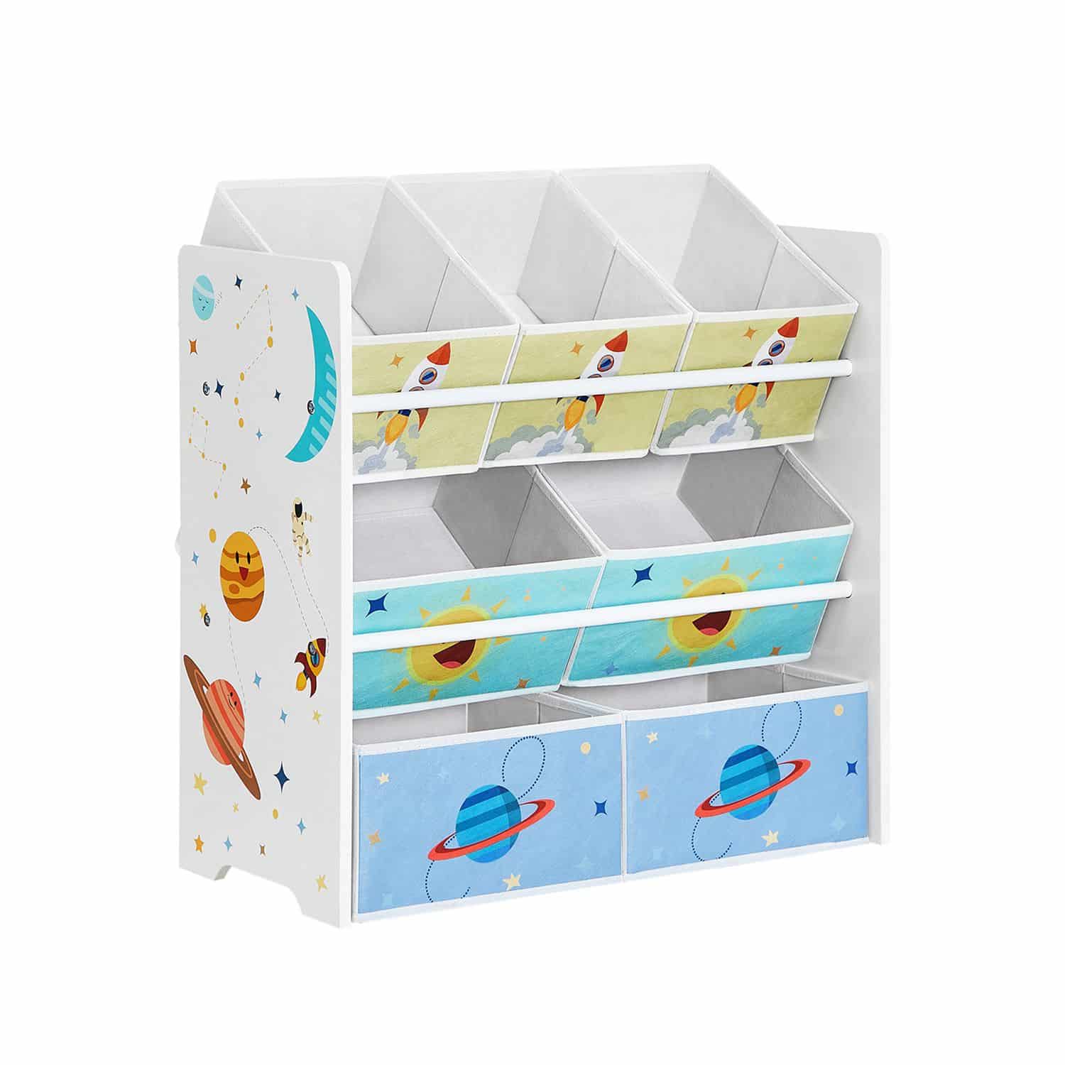 Kinderzimmer-Regal mit 7 Boxen