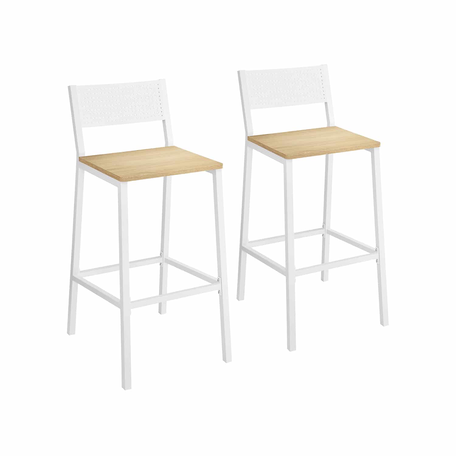 Industrie-Design Barhocker 2er Set beigeweiß-LBC070W09 Industrie-Design Barhocker 2er Set beigeweiß-LBC070W09