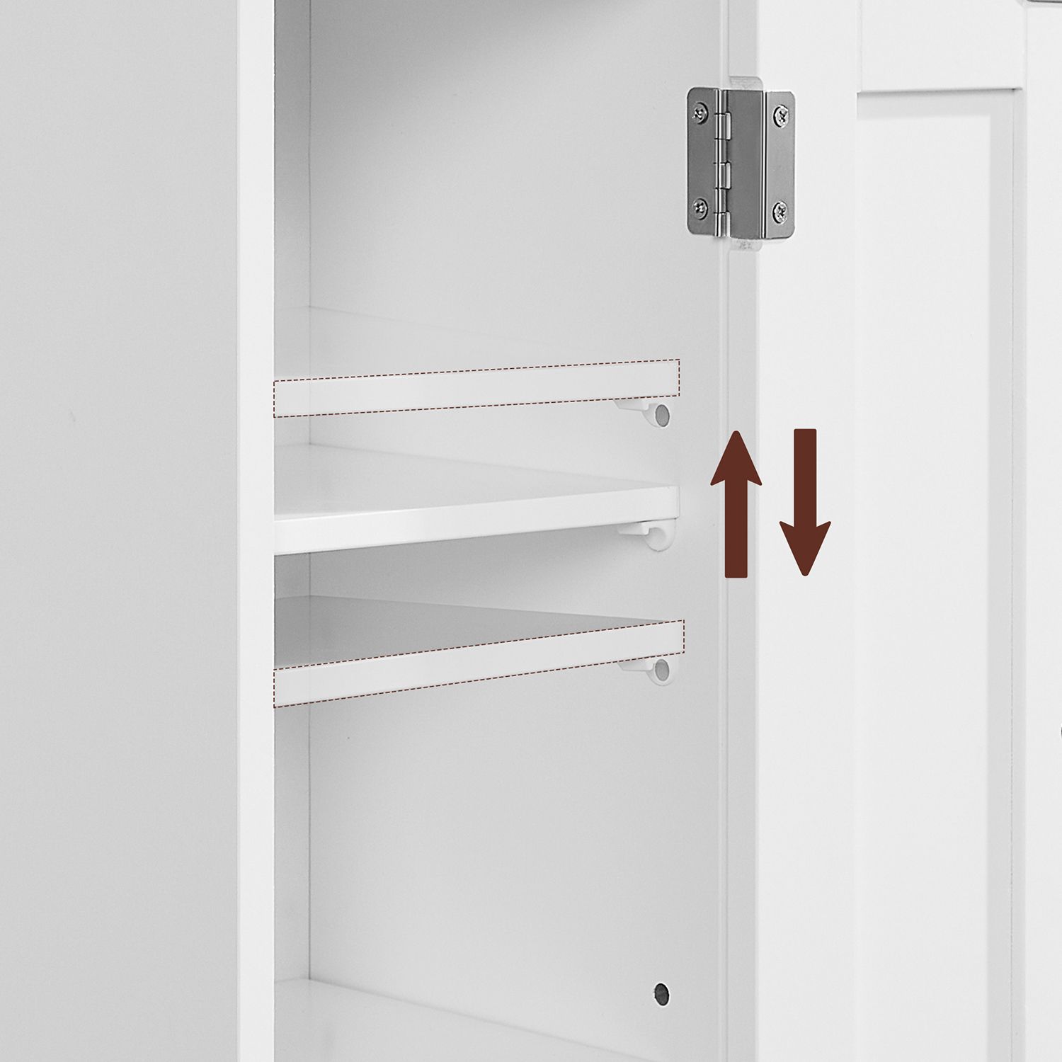 Schmaler Badezimmerschrank mit Tür-B34BBC310W01 Schmaler Badezimmerschrank mit Tür-B34BBC310W01