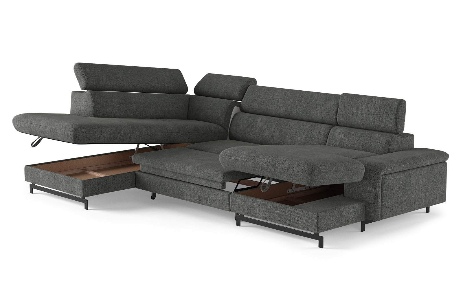 Emma Wohnlandschaft mit Schlaffunktion und Bettkasten - Cotta Emma Wohnlandschaft mit Schlaffunktion und Bettkasten - Cotta