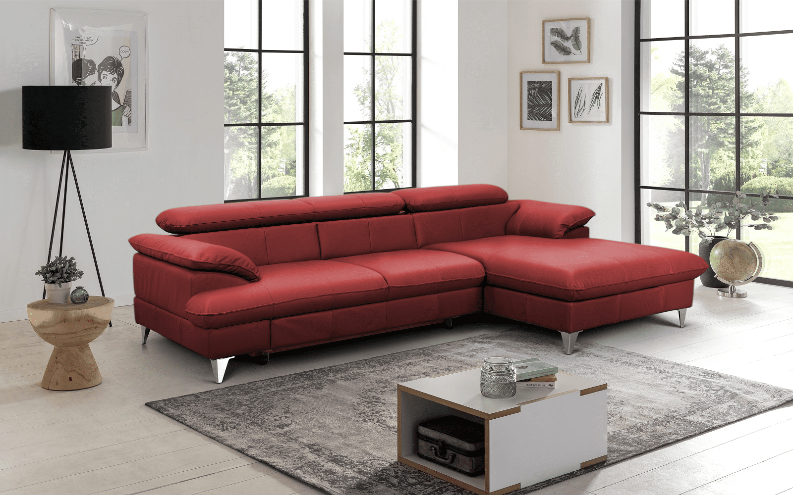 David Ecksofa Echtleder – Schlafsofa mit Bettkasten David Ecksofa Echtleder – Schlafsofa mit Bettkasten
