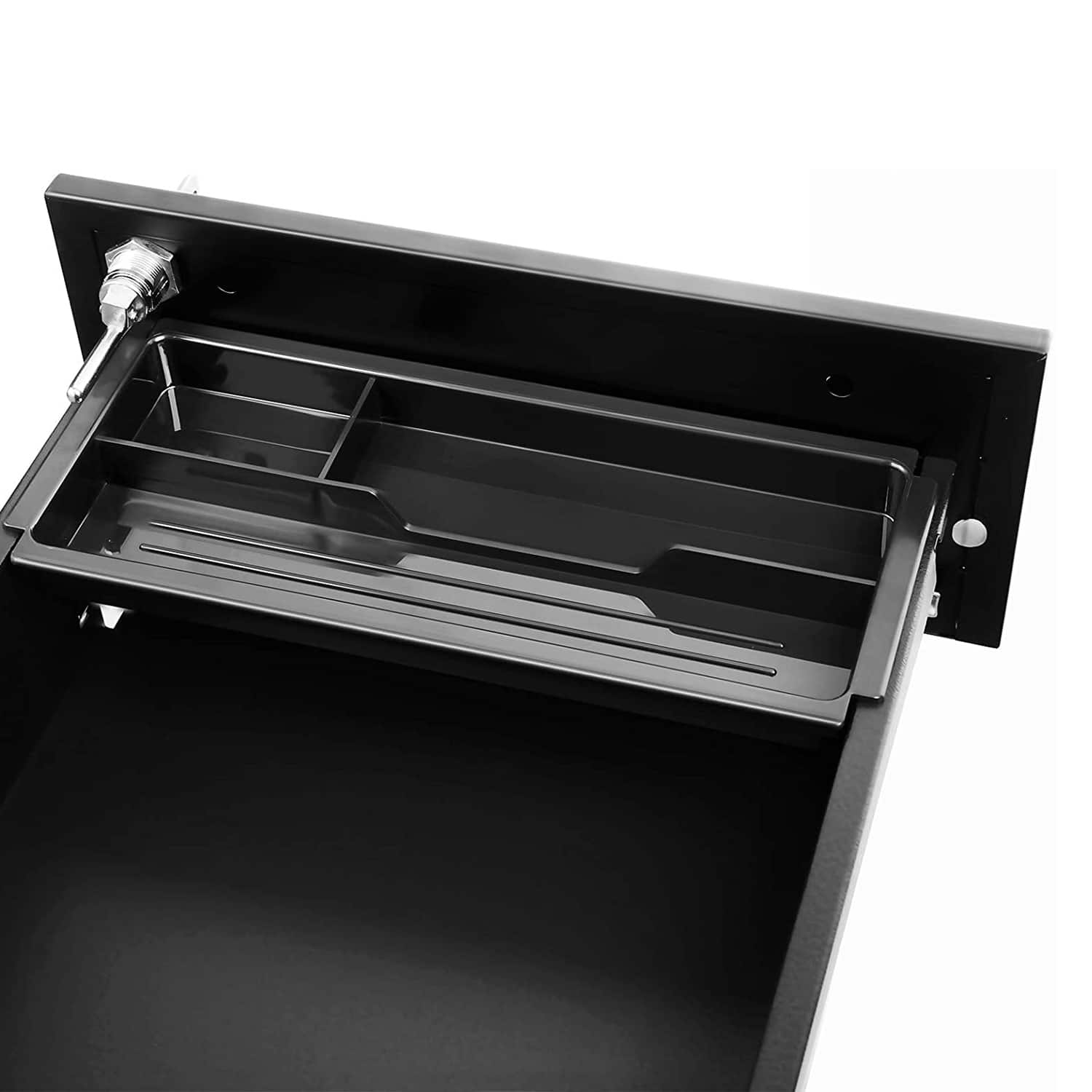 Rollcontainer mit Rollen und Schloss schwarz-B34OFC031B01 Rollcontainer mit Rollen und Schloss schwarz-B34OFC031B01