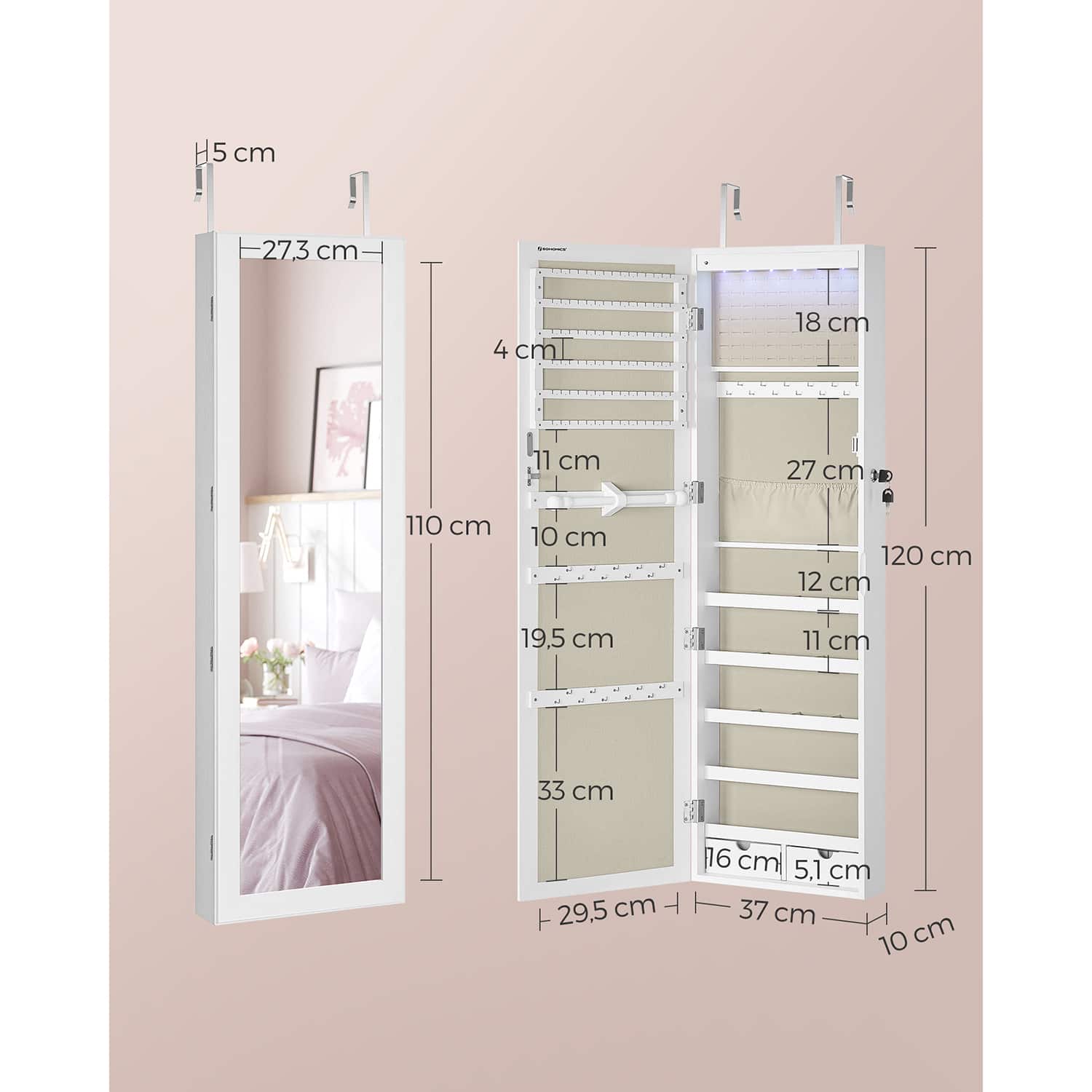 Hängender Schmuckschrank zur Wandmontage-B34JJC093W01 Hängender Schmuckschrank zur Wandmontage-B34JJC093W01