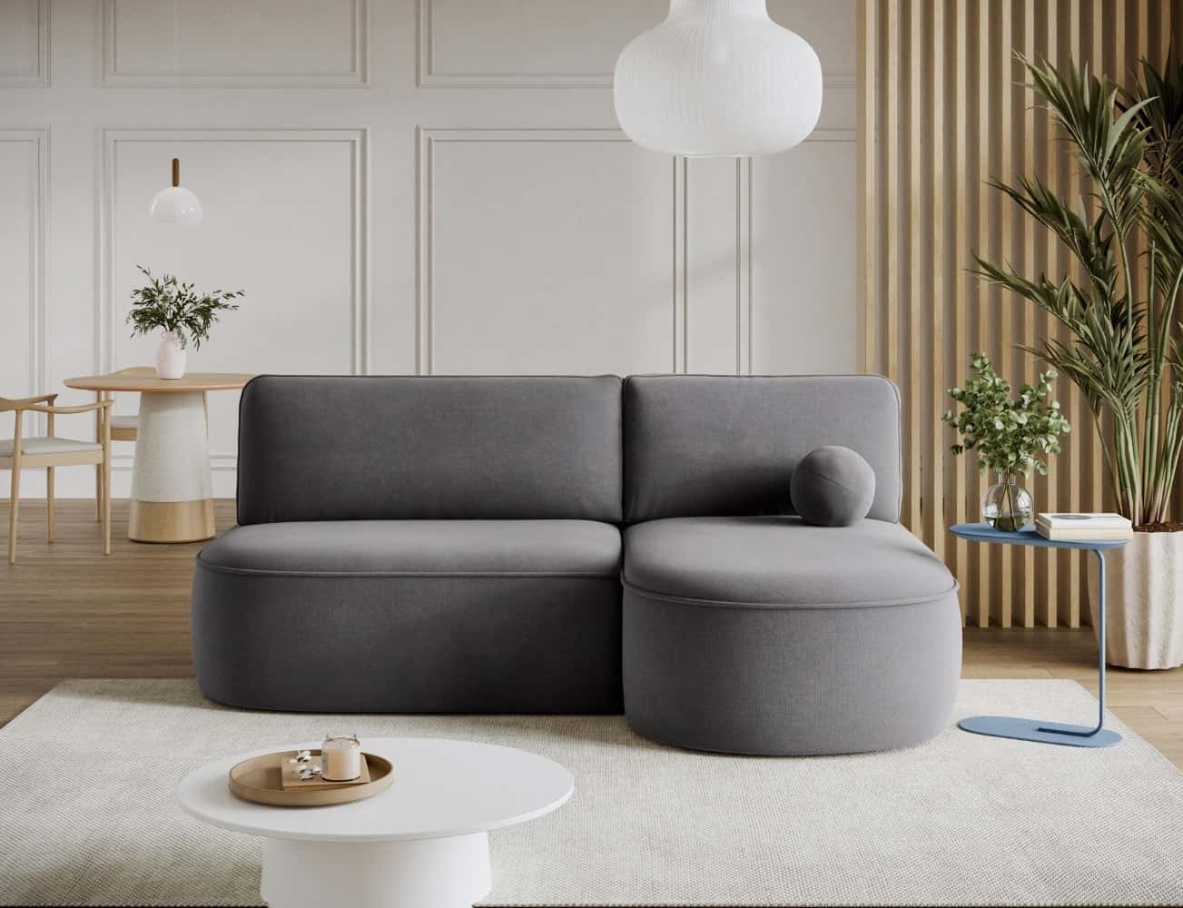 Ecksofa Livosa Grau mit Schlaffunktion & Bettkasten | Eltap | Poco Ecksofa Livosa Grau mit Schlaffunktion & Bettkasten | Eltap | Poco