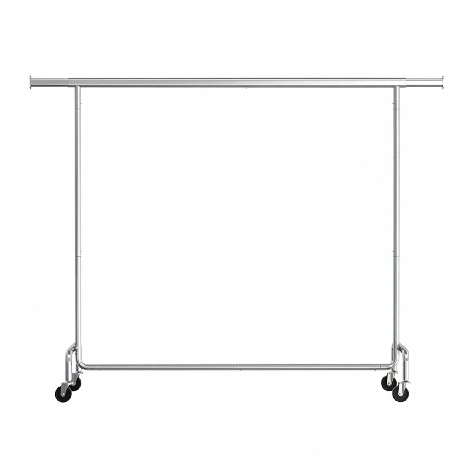 Kleiderständer auf Rollen, ausziehbare Kleiderstange, bis 110 kg belastbar