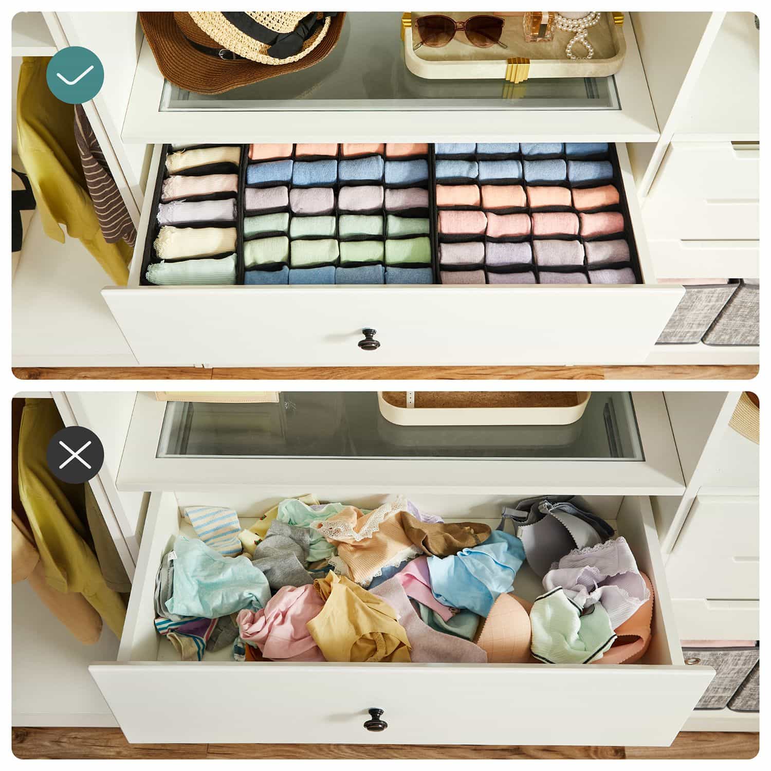 Unterwäsche-Organizer 8er Set-RUS008B01 Unterwäsche-Organizer 8er Set-RUS008B01