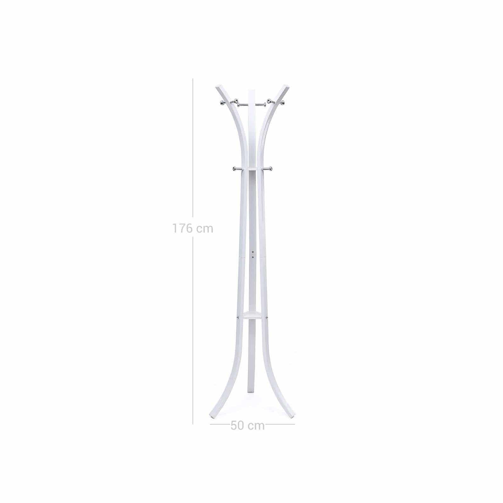 Schlanker Garderobenständer Weiß-RCR01W Schlanker Garderobenständer Weiß-RCR01W