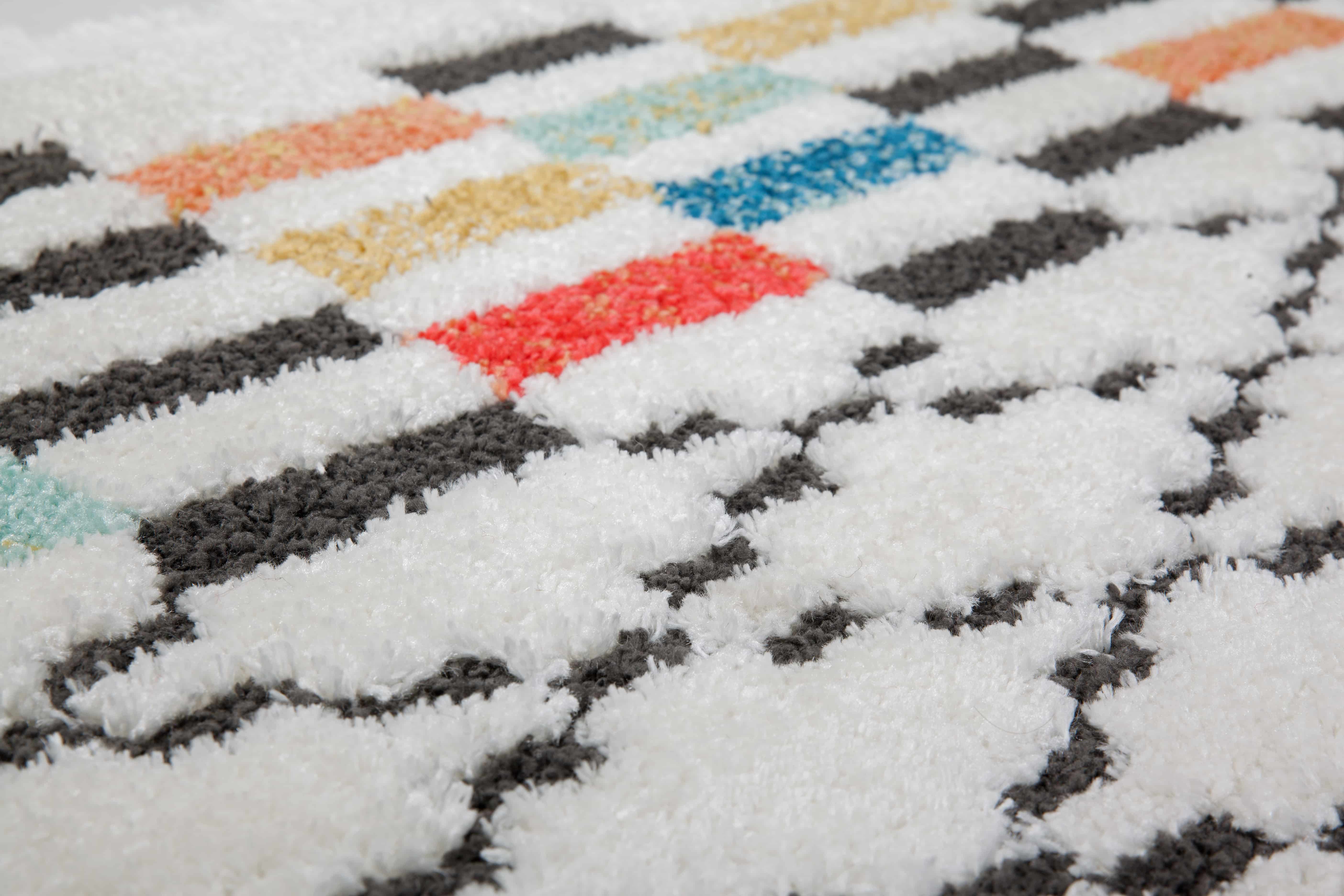 Agadir 410 Weiß / Schwarz / Multi 200cm x 290cm Agadir 410 Weiß / Schwarz / Multi 200cm x 290cm