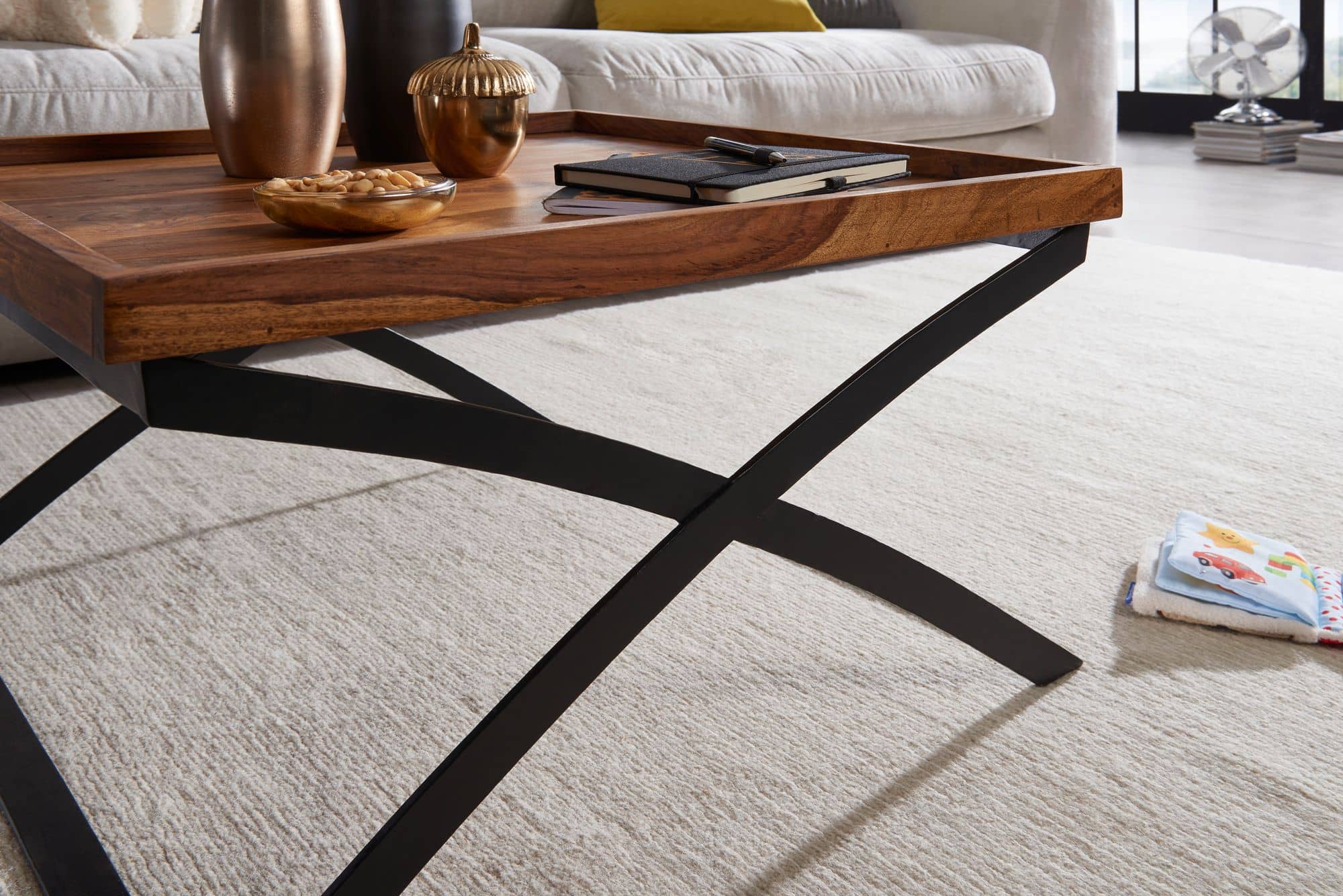 47278-WOHNLING-Couchtisch-63x63x39-cm-Sheesham-WL_4 Couchtisch WL5.595 63x39x63cm Sheesham Massivholz / Metall Sofatisch