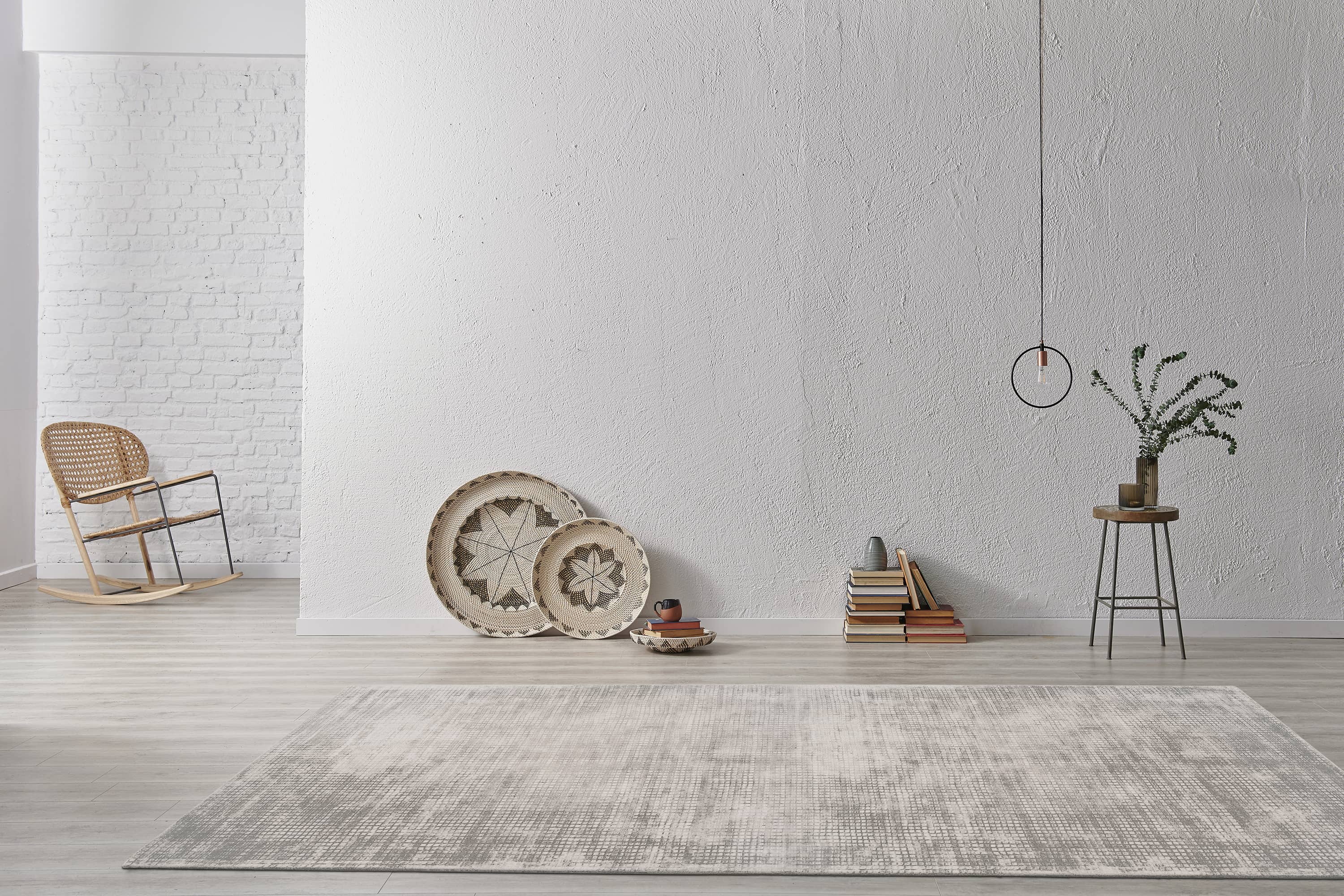 Teppich Bridget 125 Silber 80cm x 150cm | Flachflor Teppich Bridget 125 Silber 80cm x 150cm | Flachflor