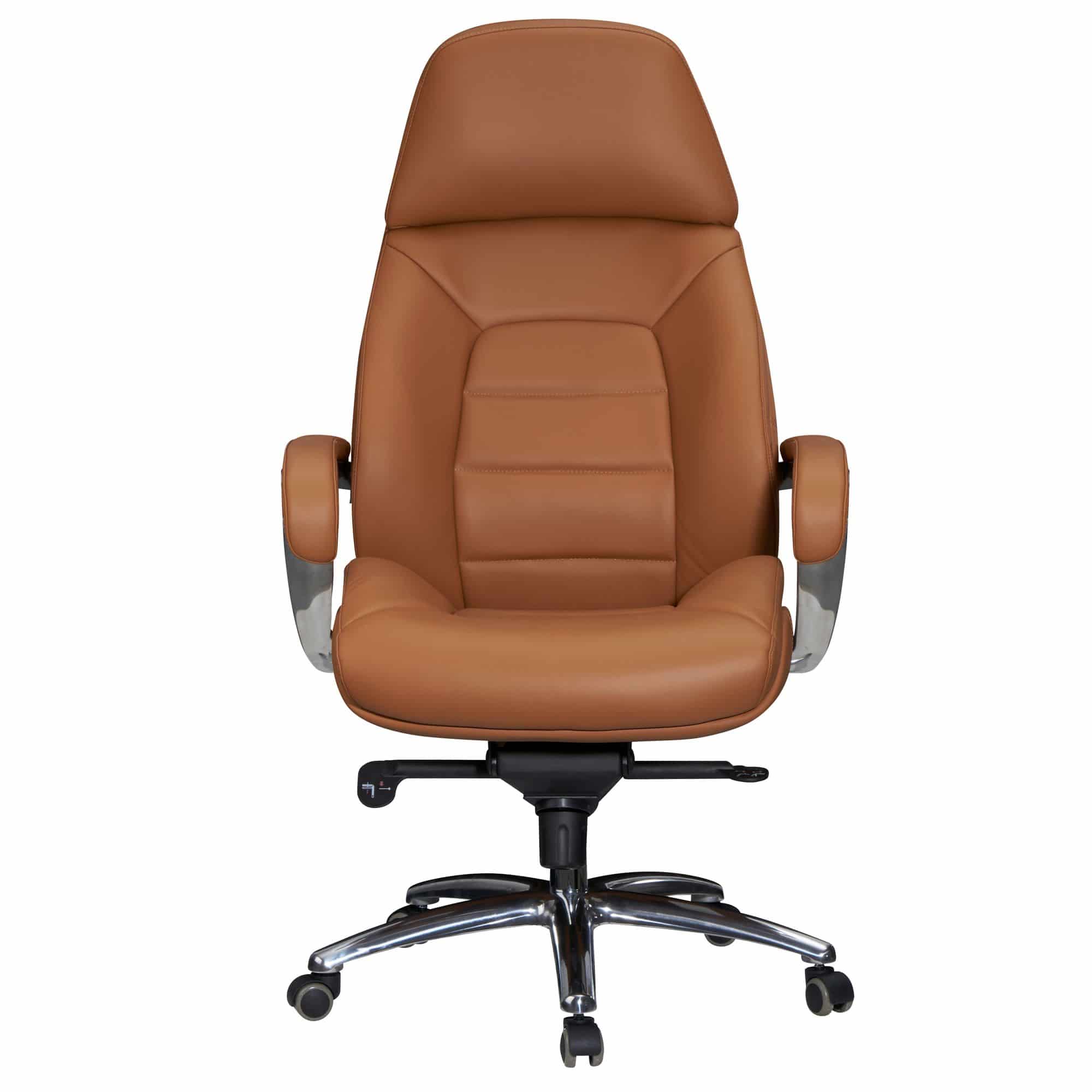 59471-Amstlye-Buerostuhl-Leder-Caramel-SPM1-436-SPM1-436_5 Designer Bürostuhl Bezug Echtleder Caramel Schreibtischstuhl bis 120 kg
