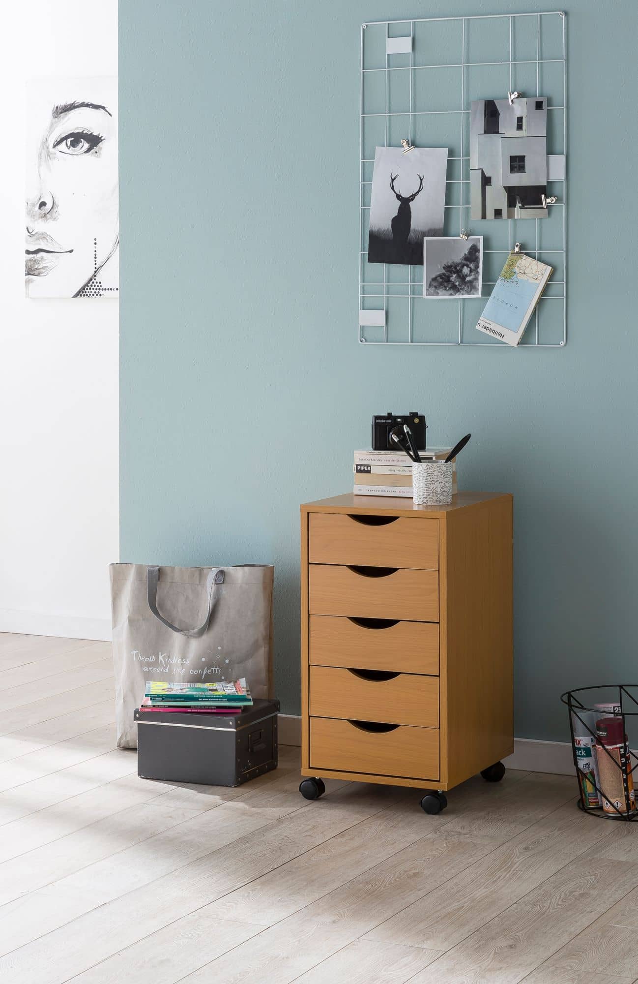 49058-WOHNLING-Rollcontainer-MINA-33-x-68-x-38-cm_2yW0KMgwY1DH8p Rollcontainer WL5.924 33x64x38cm Buche MDF-Holz