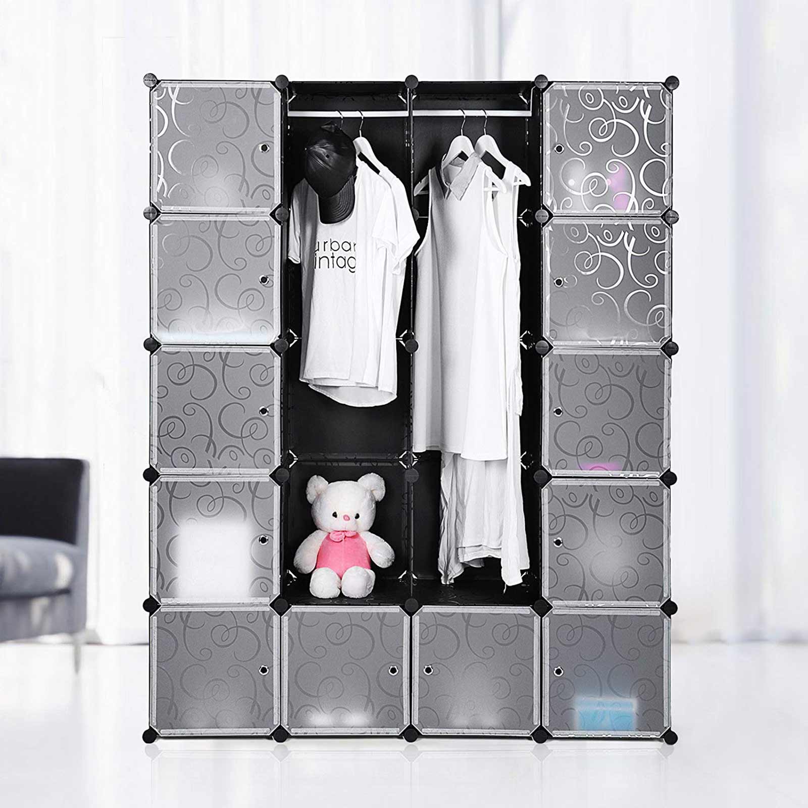 Steckregal für Kleidung Schwarz-LPC30H Steckregal für Kleidung Schwarz-LPC30H
