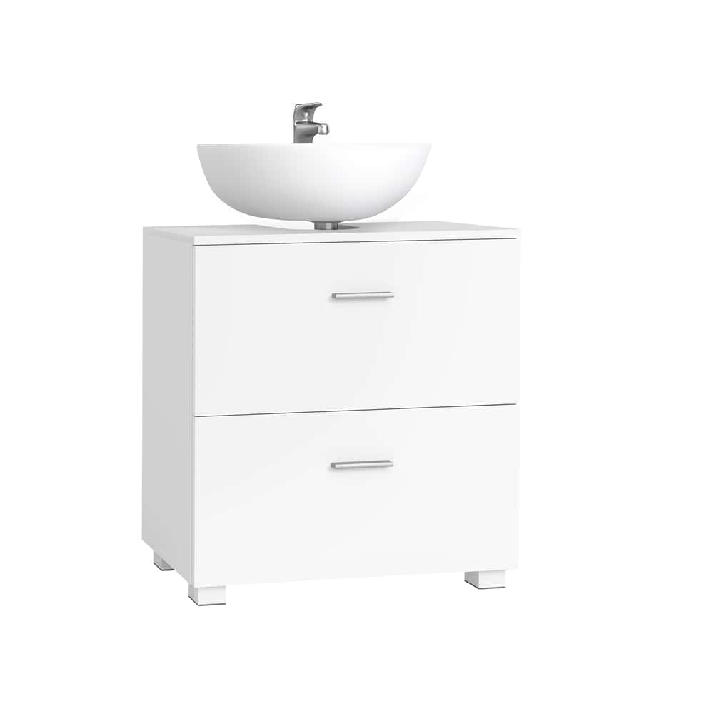 CUSTOS Kollektion - Waschbeckenunterschrank 30 x 60 x 63,8 cm mit 2 großen Schubladen wolkenweiß