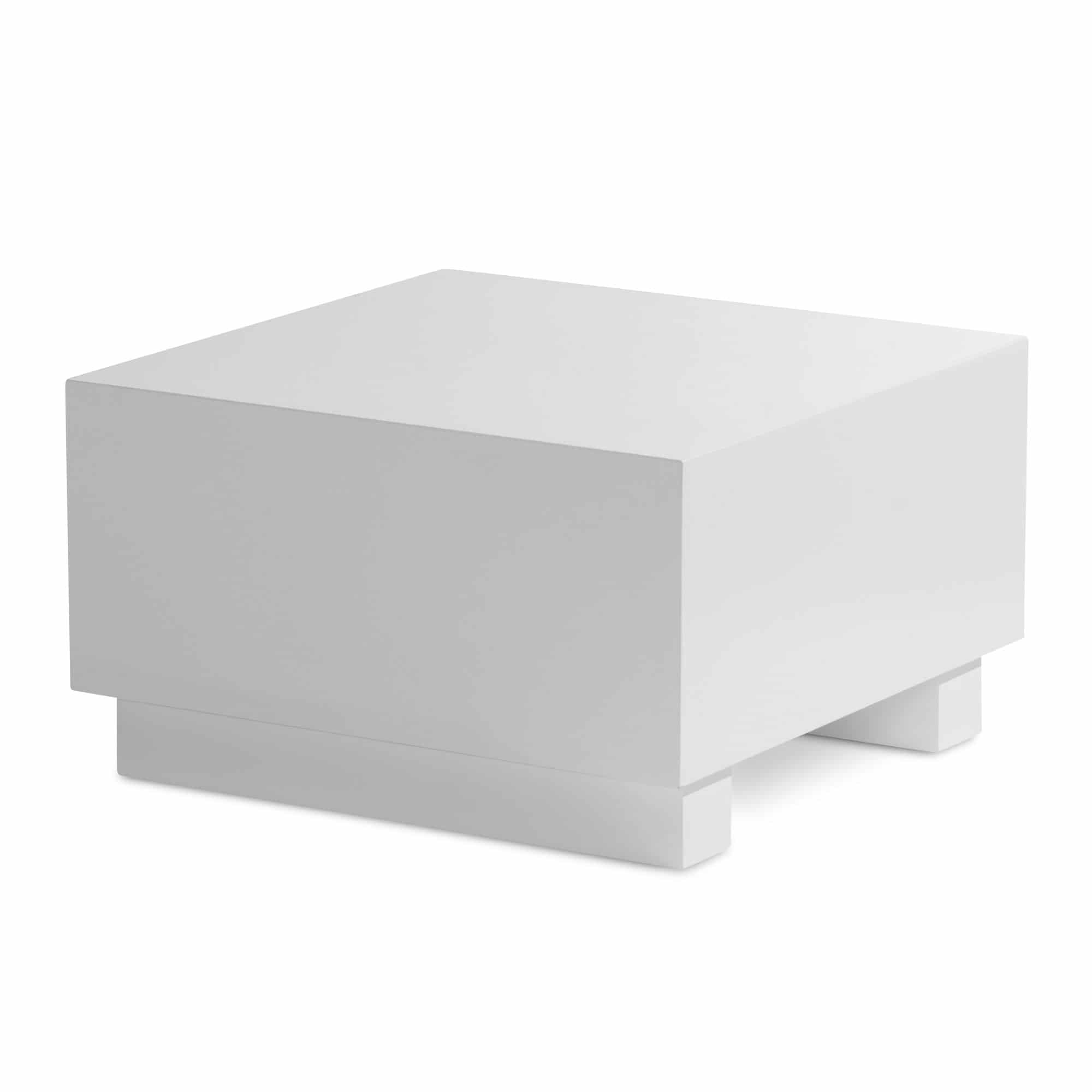 Couchtisch MONOBLOC 60x60x35 cm Weiß Hochglanz Couchtisch MONOBLOC 60x60x35 cm Weiß Hochglanz