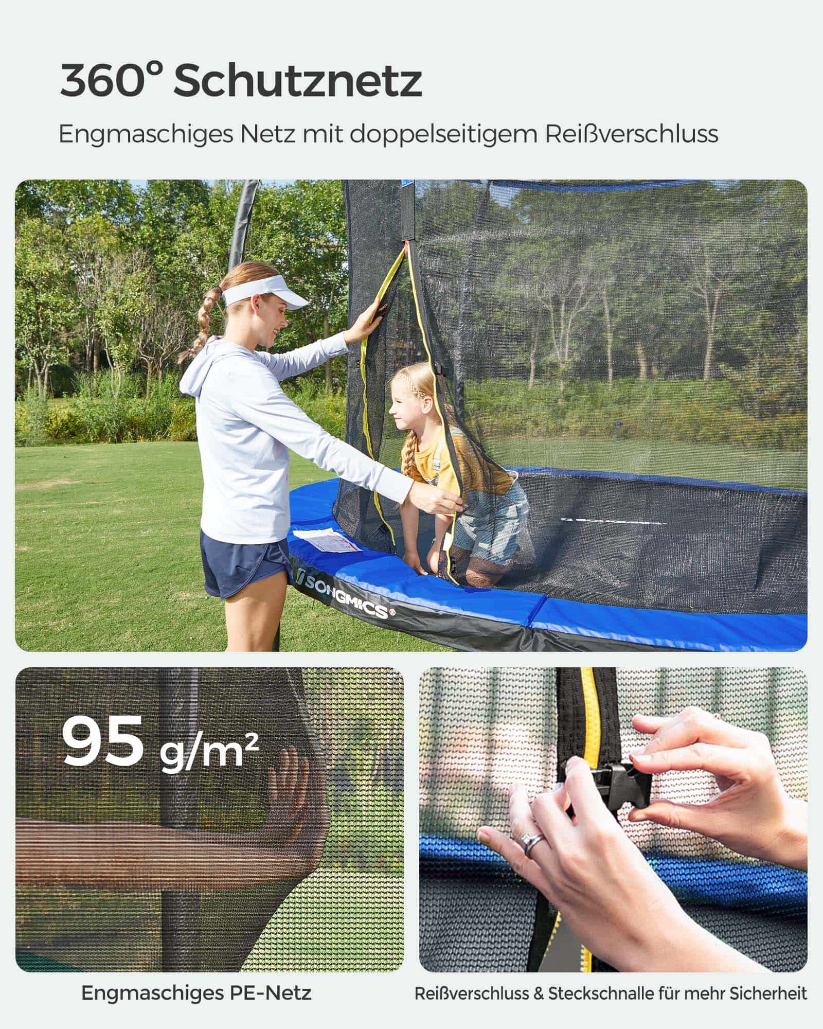 Gartentrampolin mit Netz Ø 366 cm-B34STR12BK Gartentrampolin mit Netz Ø 366 cm-B34STR12BK