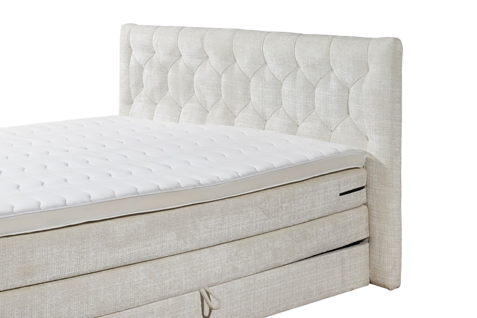 Boxspringbett Nevada von ED Exciting Design mit Bettkasten | Härtegrad H2, Stoff Cremona-Mikrofaser Boxspringbett Nevada von ED Exciting Design mit Bettkasten | Härtegrad H2, Stoff Cremona-Mikrofaser