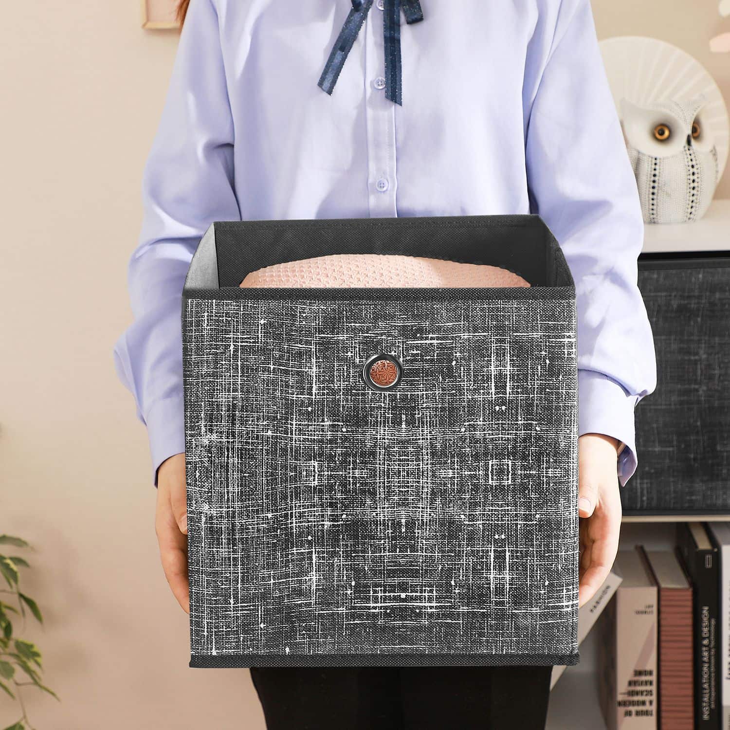 Aufbewahrungsboxen 6er Set Schwarz-RFB006B01 Aufbewahrungsboxen 6er Set Schwarz-RFB006B01