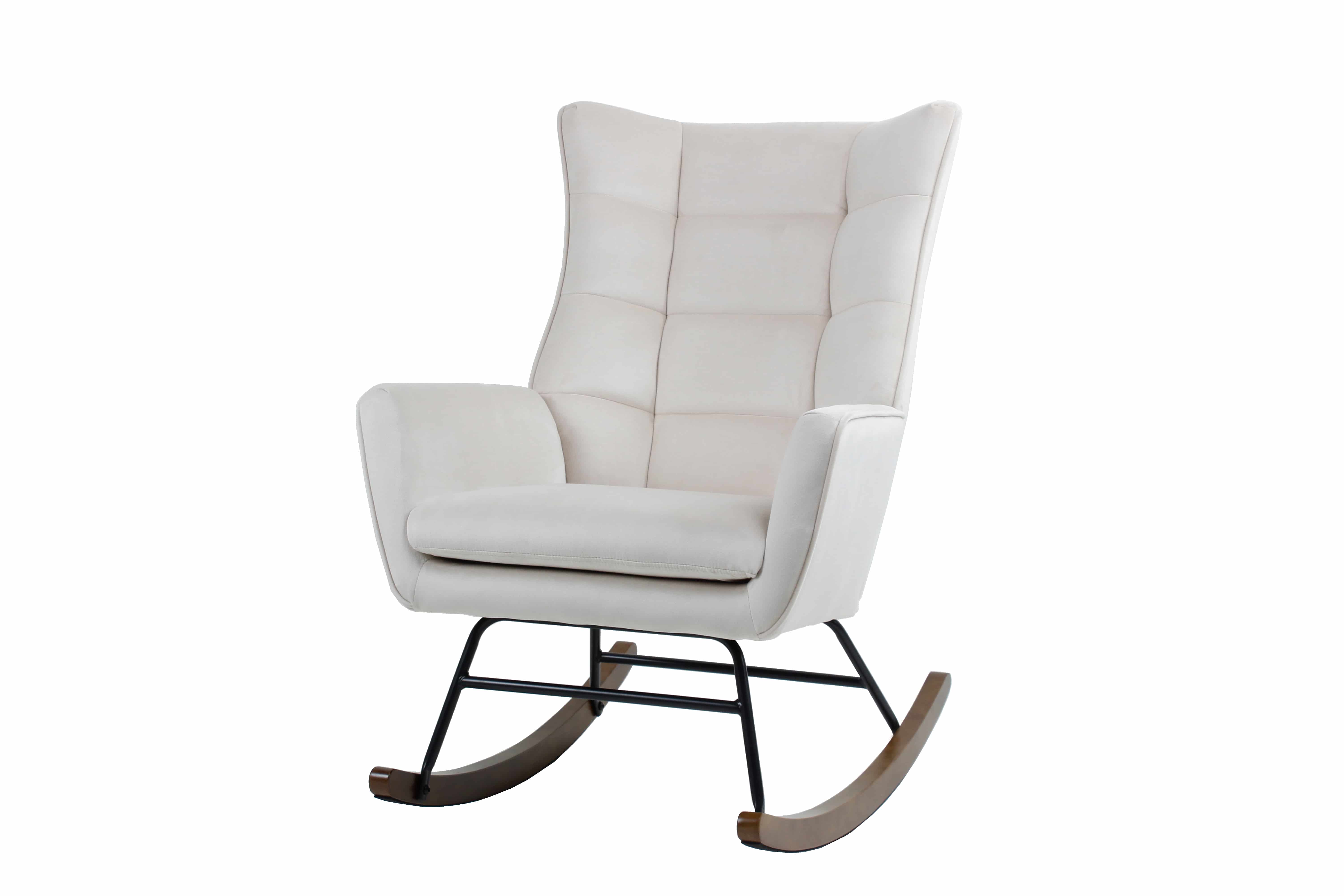 Schaukelstuhl Bryana 125 – Taupe-Beige 68×97×88 cm Schaukelstuhl Bryana 125 – Taupe-Beige 68×97×88 cm