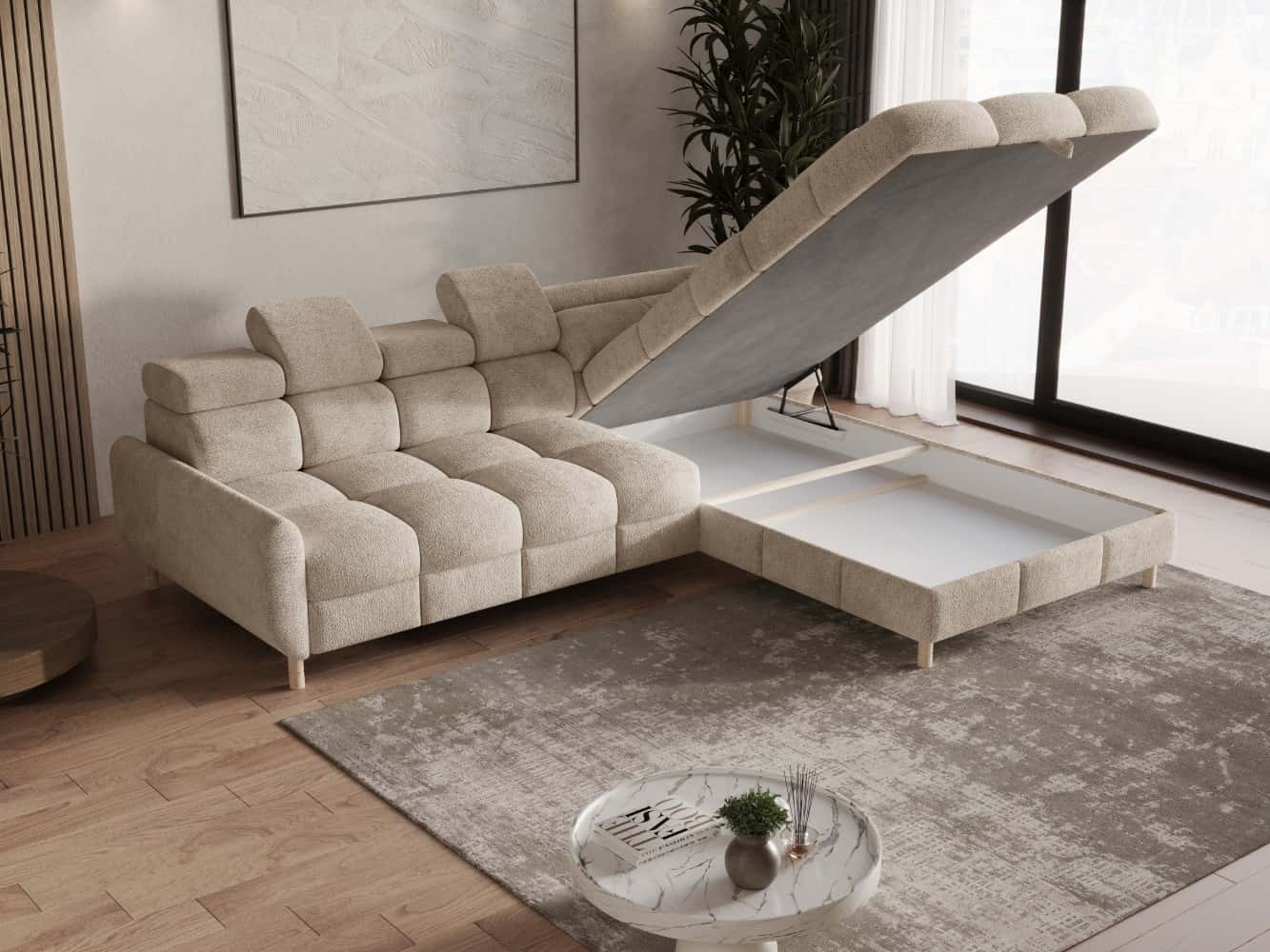 Sofa Bun Ecksofa mit Schlaffunktion | verschiedene Farben wählbar Sofa Bun Ecksofa mit Schlaffunktion | verschiedene Farben wählbar