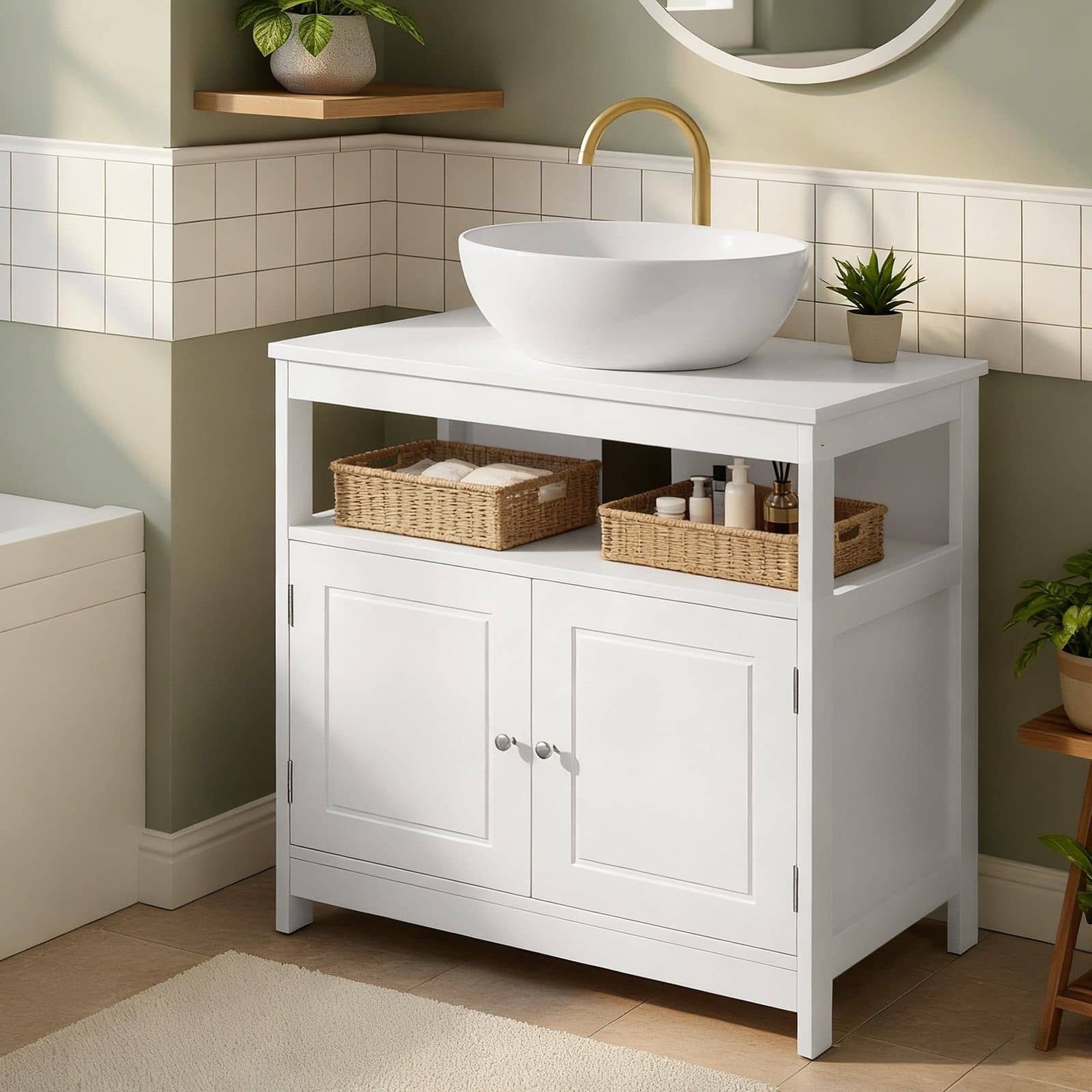 Badschrank, Waschbeckenunterschrank, 30 x 60 x 60 cm Badschrank, Waschbeckenunterschrank, 30 x 60 x 60 cm