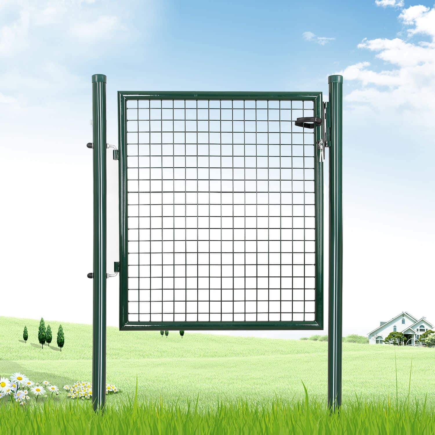 Abschließbares Gartentor Dunkelgrün-GGD150G Abschließbares Gartentor Dunkelgrün-GGD150G