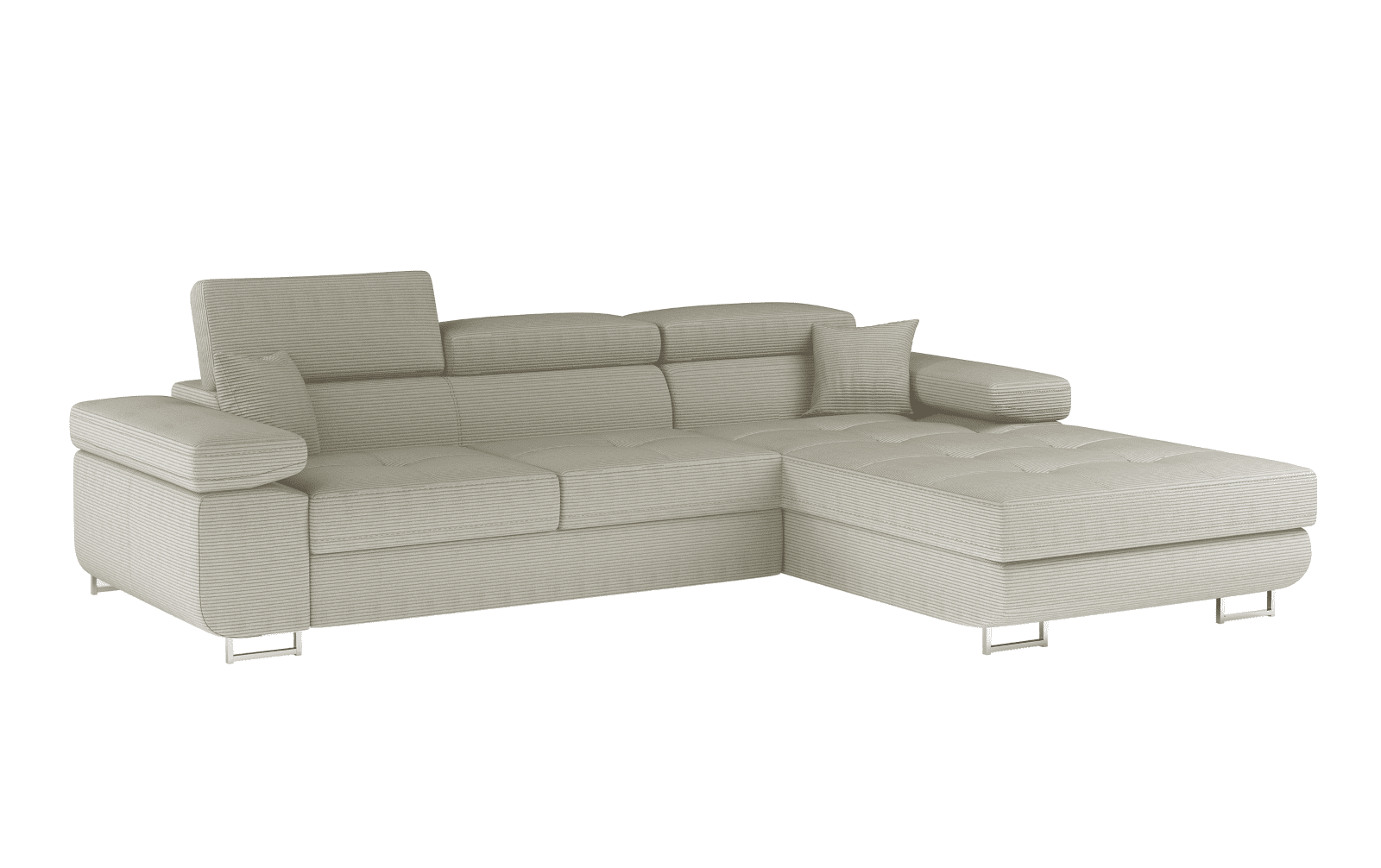Ecksofa Armando in Cord 289x203 cm mit Schlaffunktion – Eltap Jarell Ecksofa Armando in Cord 289x203 cm mit Schlaffunktion – Eltap Jarell