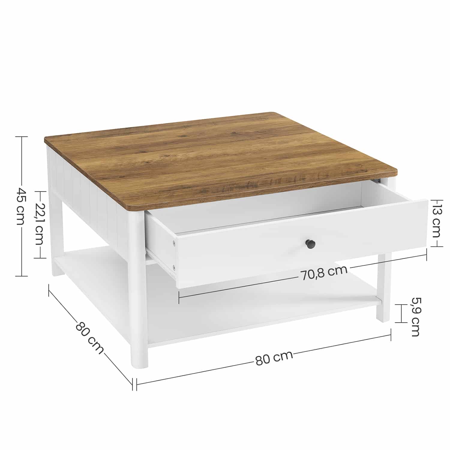 Couchtisch mit 2 Schubladen Couchtisch mit 2 Schubladen