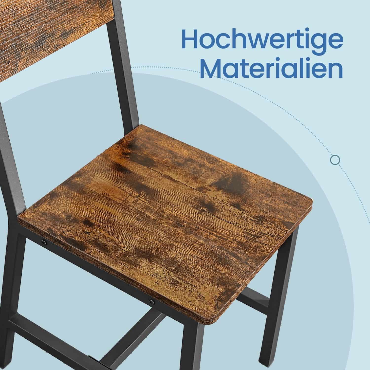 Esszimmerstühle, 2er Set, Metallrahmen Esszimmerstühle, 2er Set, Metallrahmen