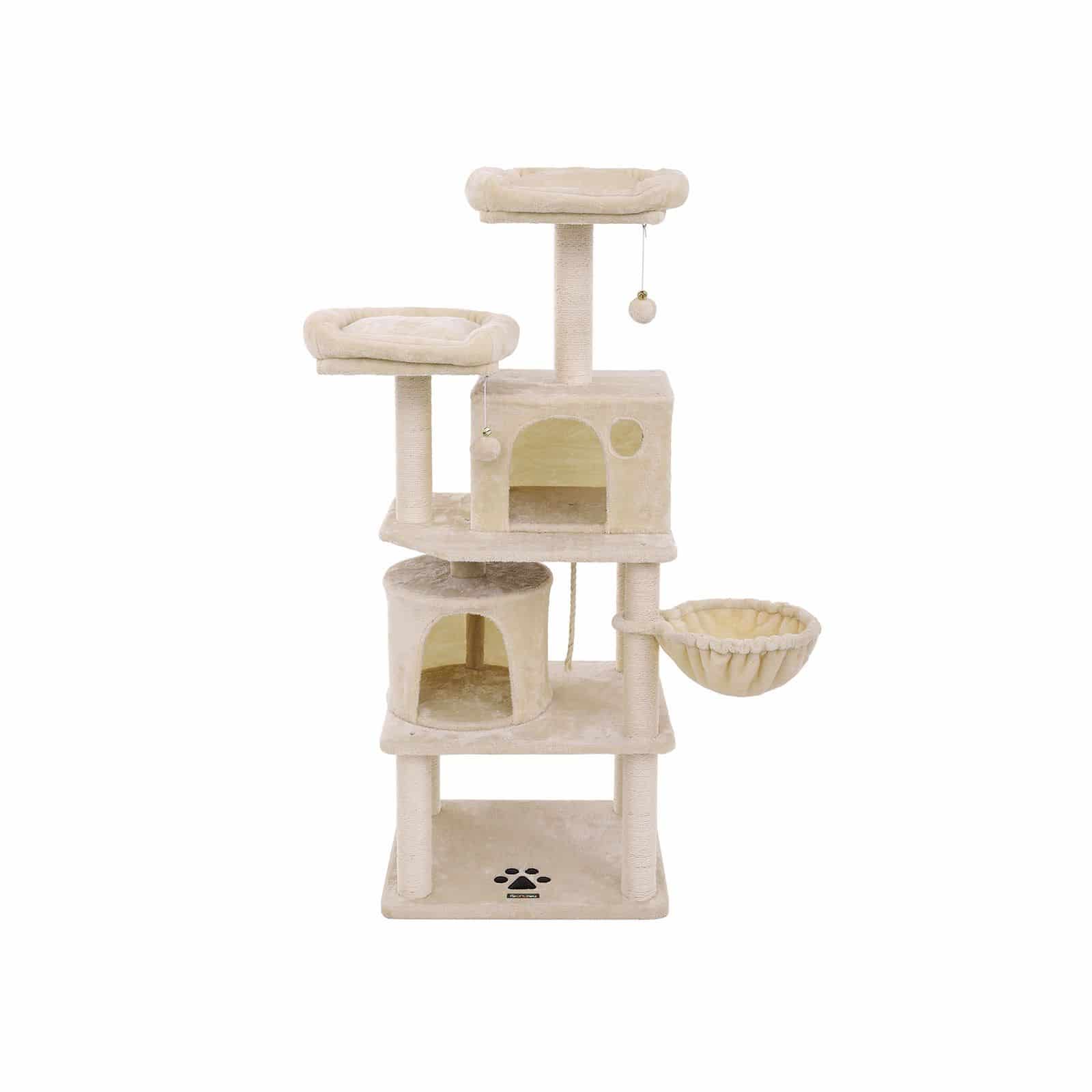 Kratzbaum 2 Höhlen 152 cm Beige-PCT90M Kratzbaum 2 Höhlen 152 cm Beige-PCT90M