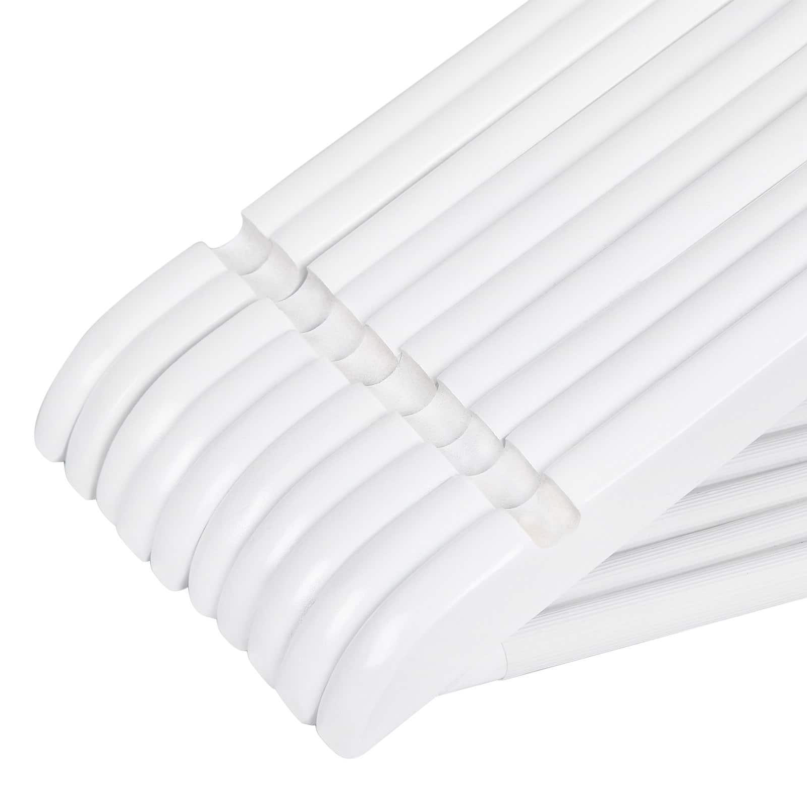Kleiderbügel Ahornholz 50 Stück Weiß-CRW03W-50 Kleiderbügel Ahornholz 50 Stück Weiß-CRW03W-50