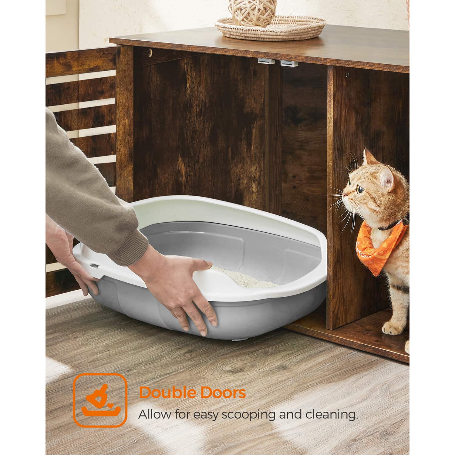 Katzenklo-Schrank mit Türen-PCL003X01 Katzenklo-Schrank mit Türen-PCL003X01