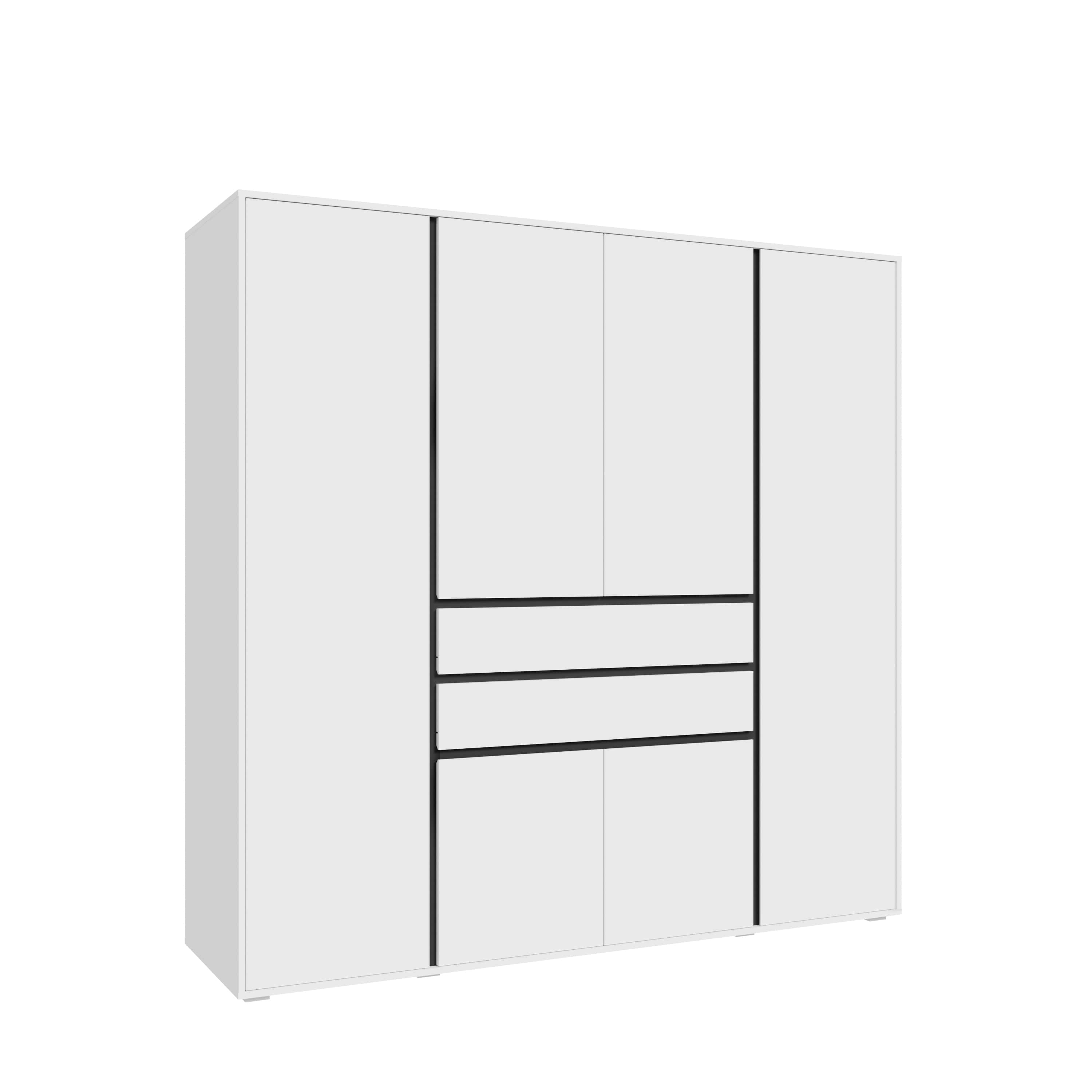 Falun Kleiderschrank 4-türig