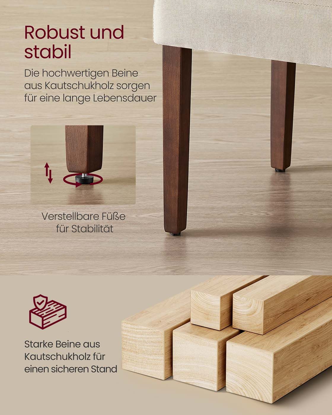 Esszimmerstuhl 2er Set hohe Rückenlehne bequemes Sitzkissen Esszimmerstuhl 2er Set hohe Rückenlehne bequemes Sitzkissen