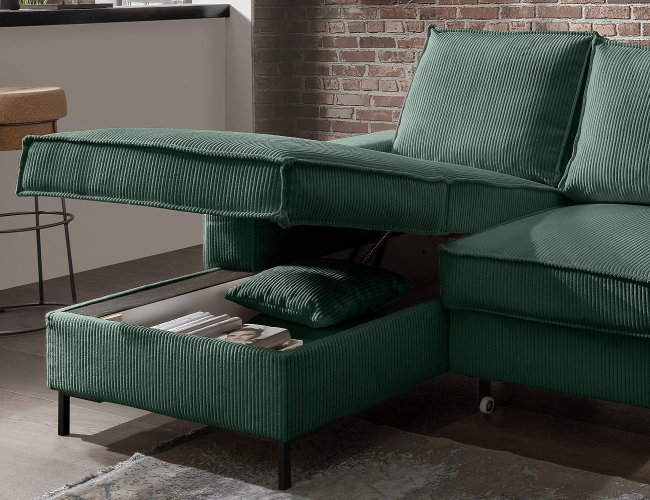 Ecksofa Rom – Die Wohlfühloase mit Schlaffunktion Ecksofa Rom – Die Wohlfühloase mit Schlaffunktion