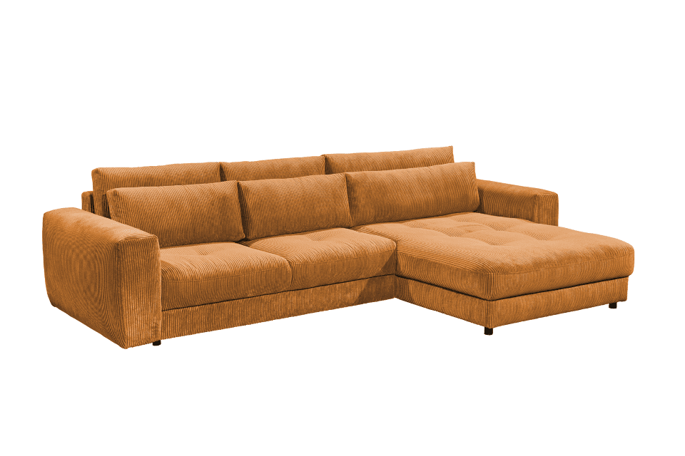 Ecksofa Barura in Cordstoff von Ed Exciting Design – Modernes, Großzügiges Sofa für Ihr Wohnzimmer