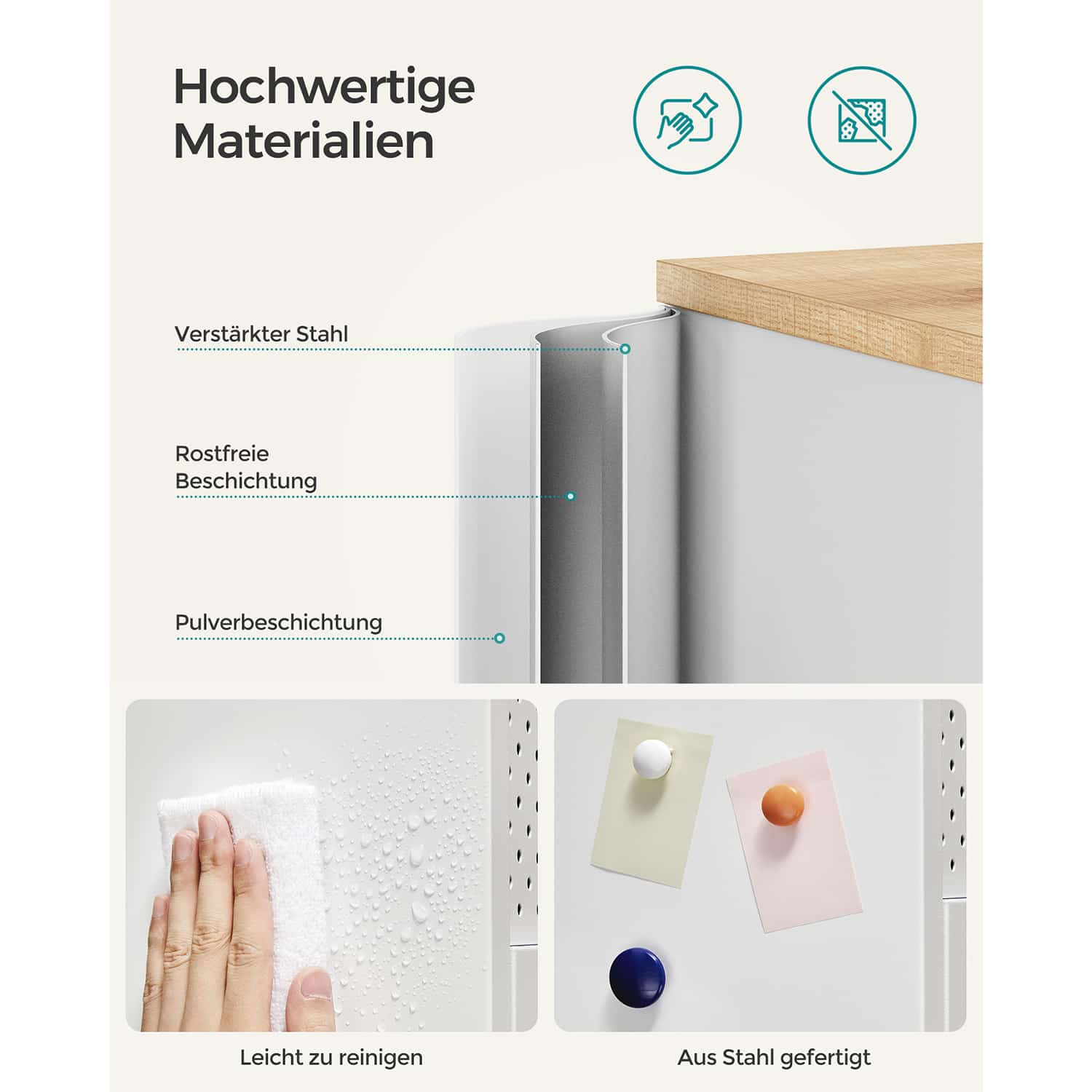Aufbewahrungsschrank aus Stahl mit Löchern-LSC102W57 Aufbewahrungsschrank aus Stahl mit Löchern-LSC102W57