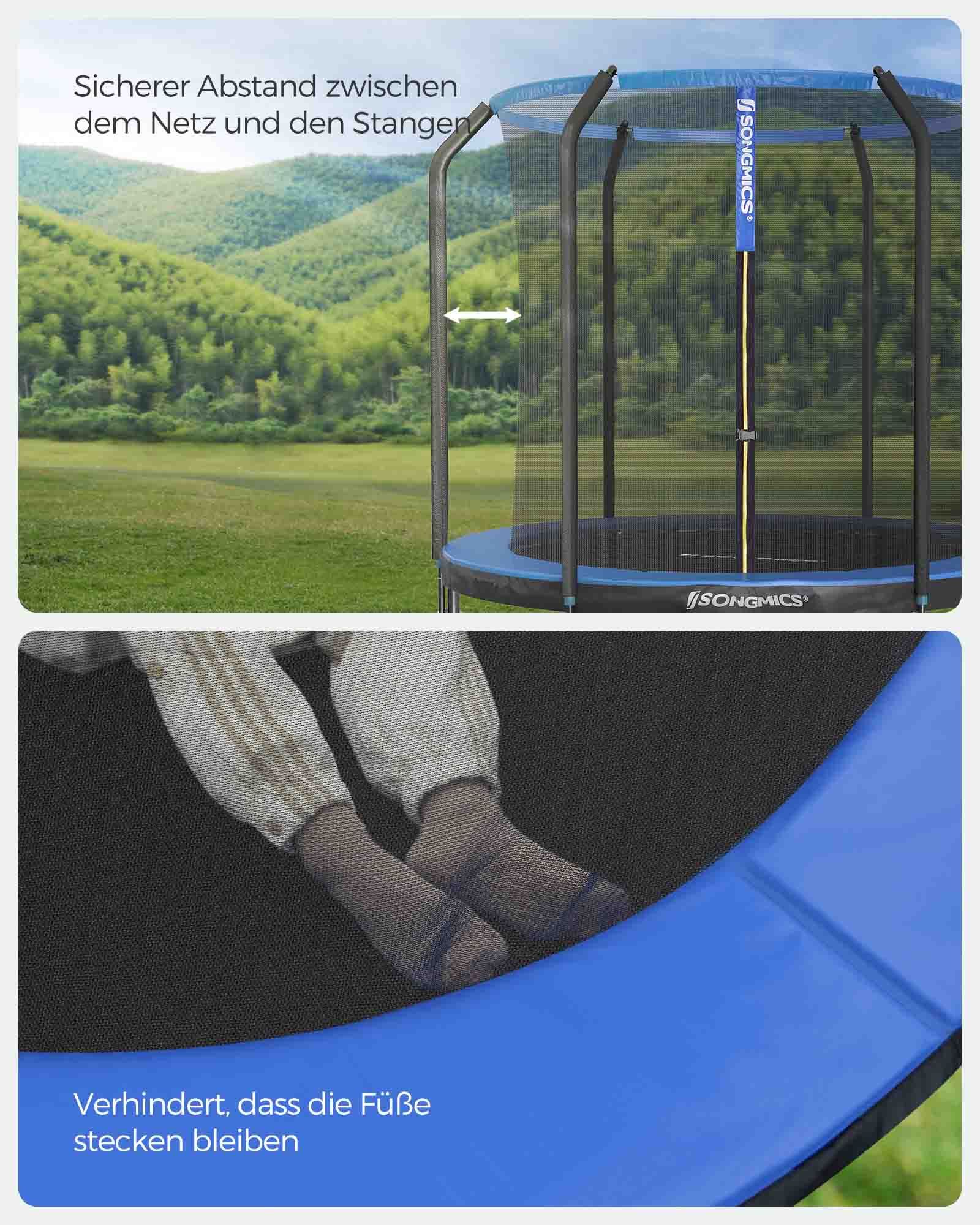 Trampolin Ø 244 cm mit Sicherheitsnetz-STR083Q01 Trampolin Ø 244 cm mit Sicherheitsnetz-STR083Q01