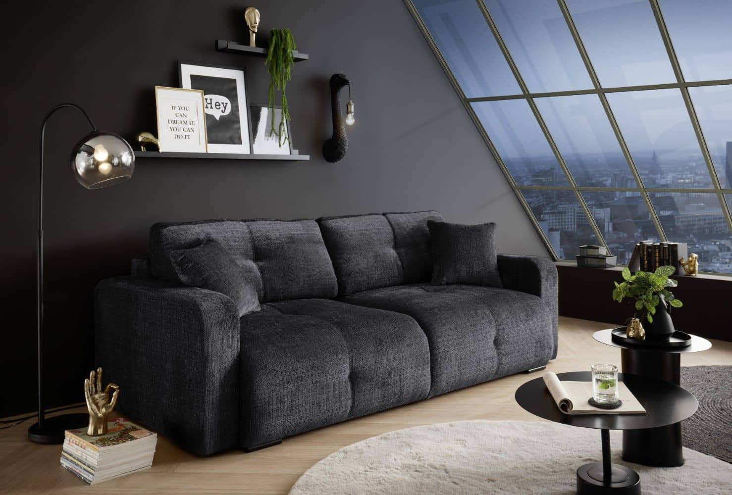 Schlafsofa Bullet 2 ED Exciting Design mit Bettkasten