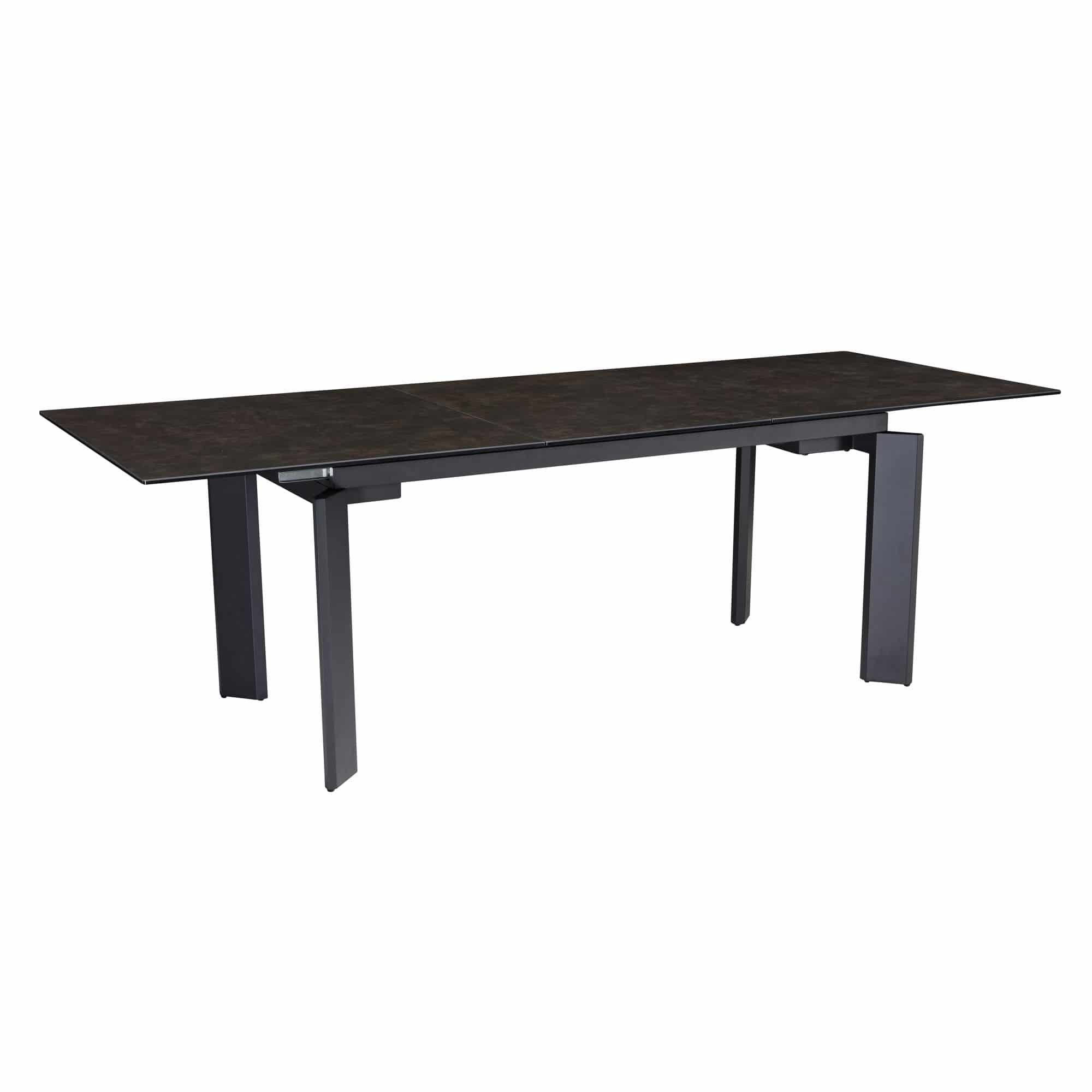 Esszimmertisch 180x95x77 cm Glas Keramik Esstisch Schwarz Esszimmertisch 180x95x77 cm Glas Keramik Esstisch Schwarz