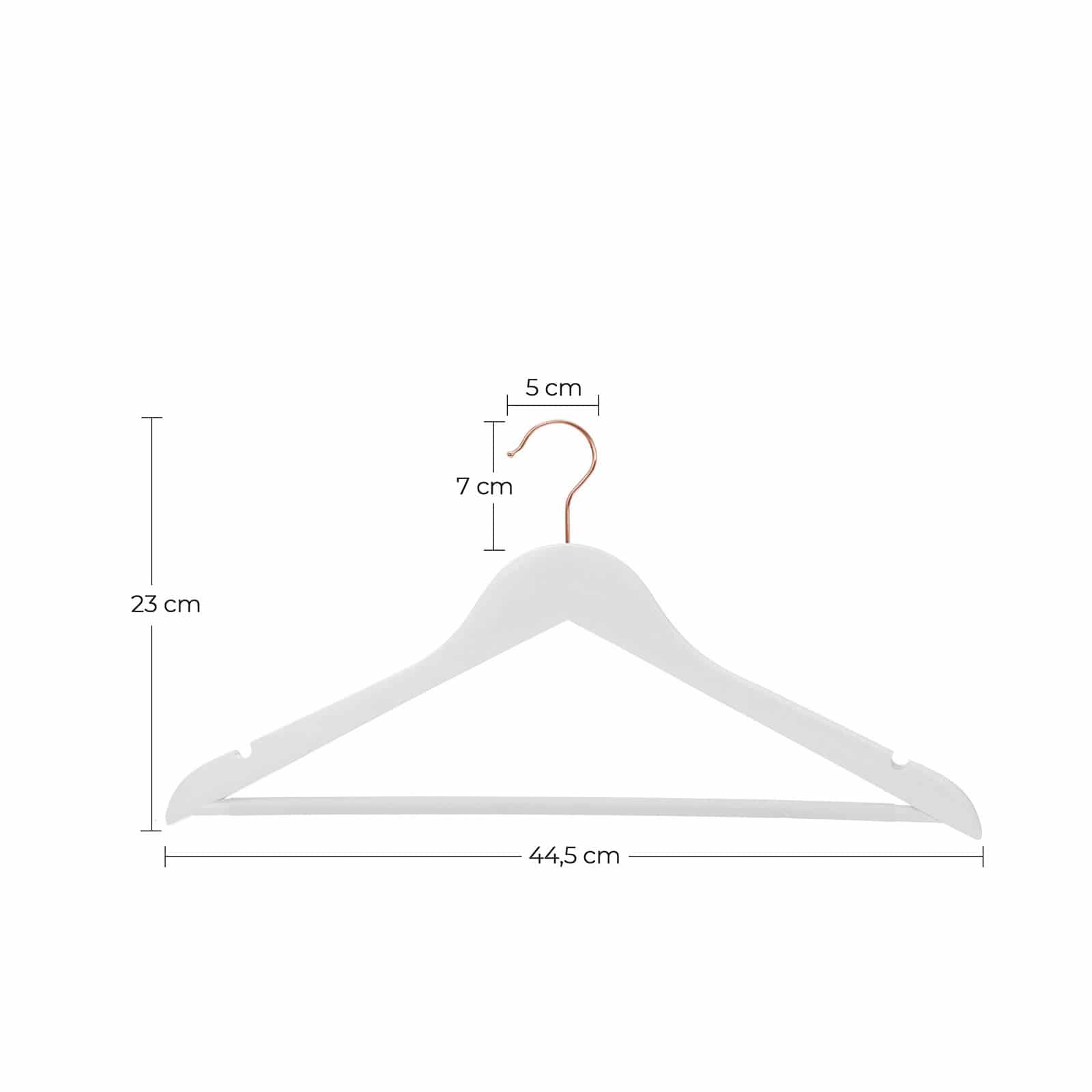 Kleiderbügel aus Holz 20er Set Weiß-CRW001W01 Kleiderbügel aus Holz 20er Set Weiß-CRW001W01