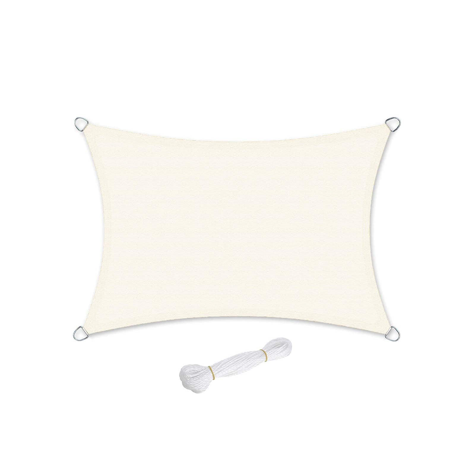 3 x 4 m Sonnensegel aus HDPE-GSS34IVV1