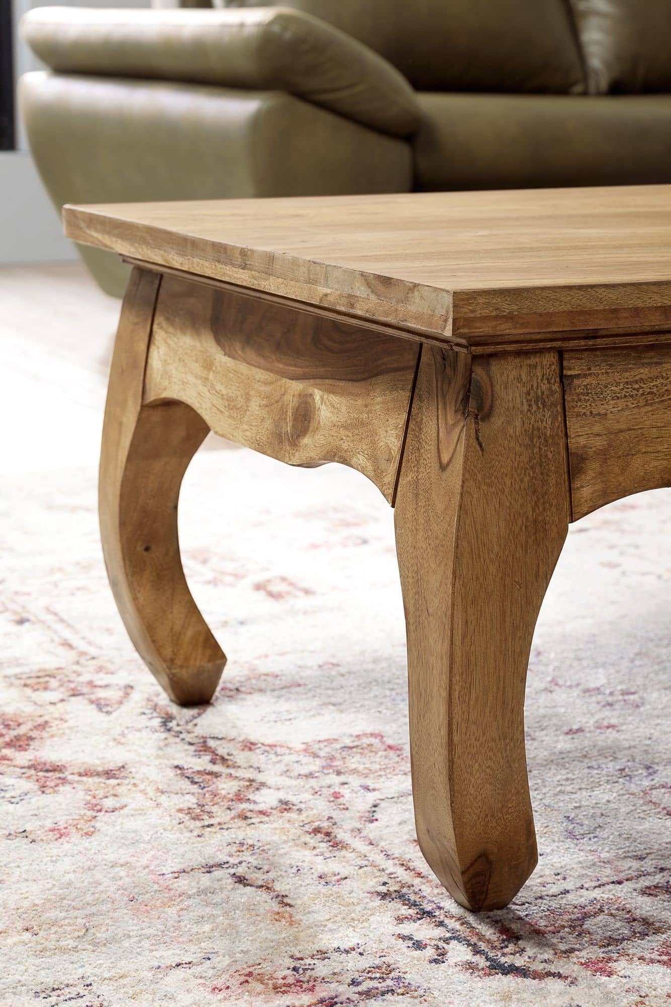 Couchtisch Massiv-Holz Akazie 110 cm breit Wohnzimmer-Tisch Design Natur-Produkt Landhaus-Stil Beistelltisch Couchtisch Massiv-Holz Akazie 110 cm breit Wohnzimmer-Tisch Design Natur-Produkt Landhaus-Stil Beistelltisch