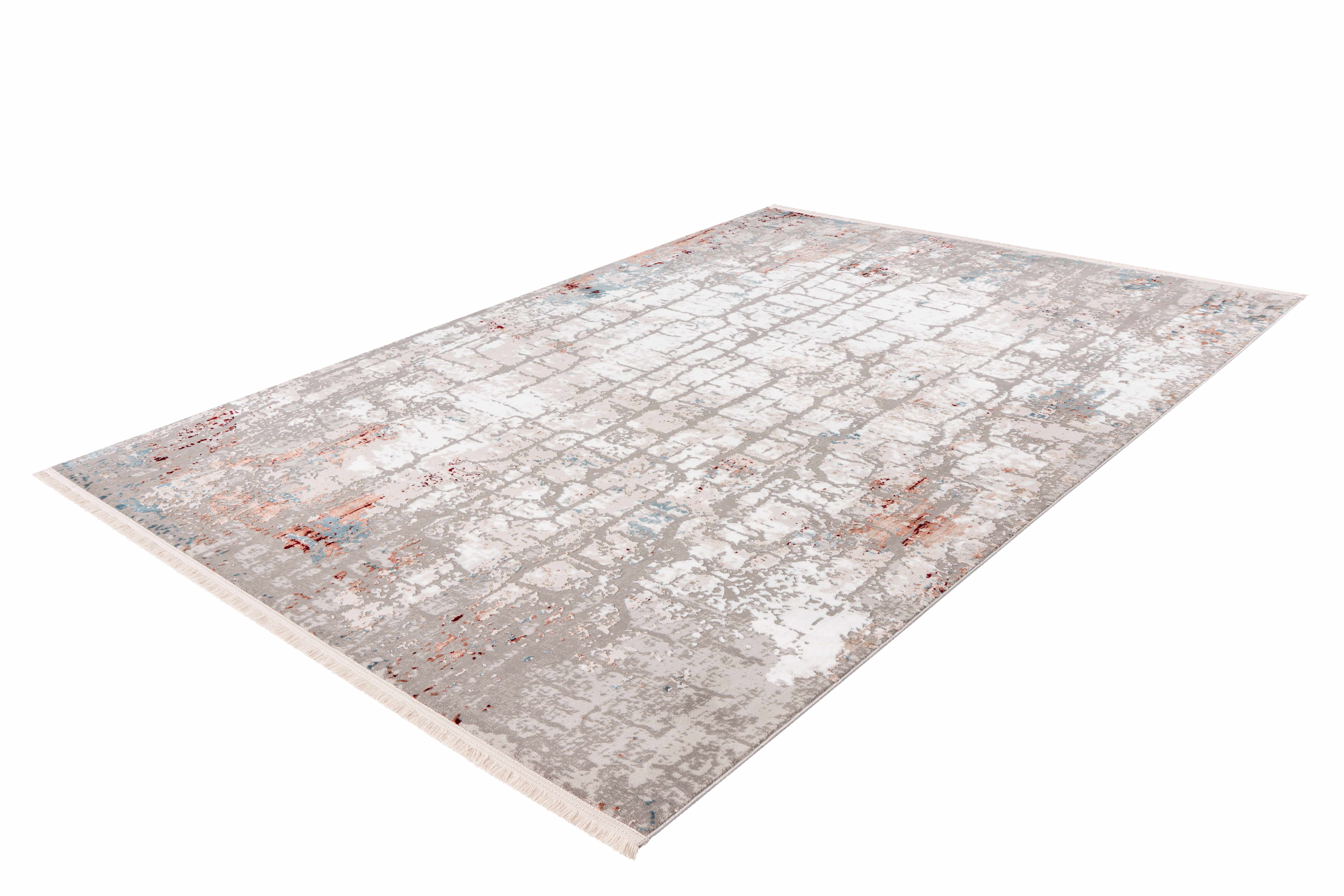 Akropolis 125 Grau / Lachsrosa 80cm x 150cm Akropolis 125 Grau / Lachsrosa 80cm x 150cm