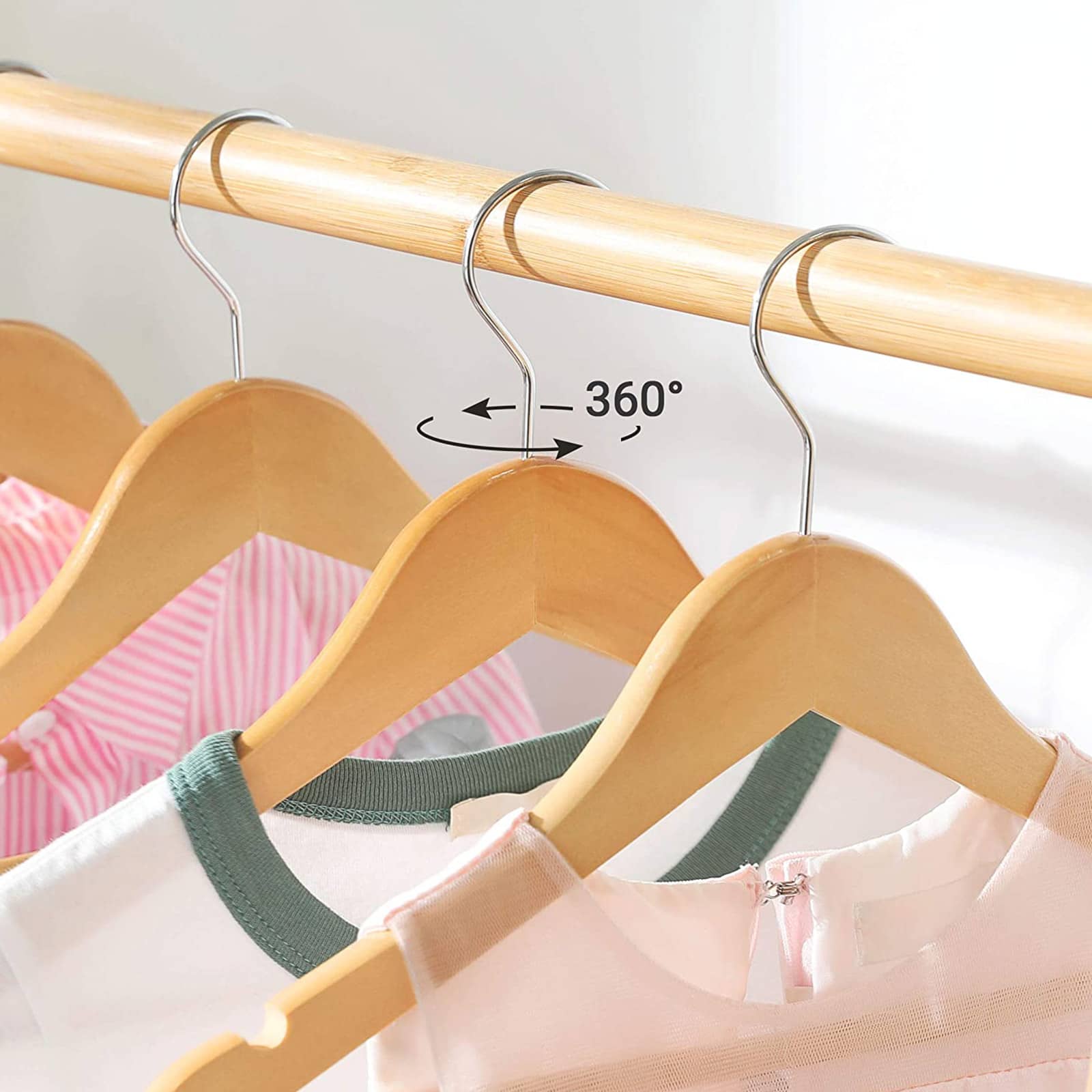 Kinderkleiderbügel aus Massivholz 10er Set-CRW006N01