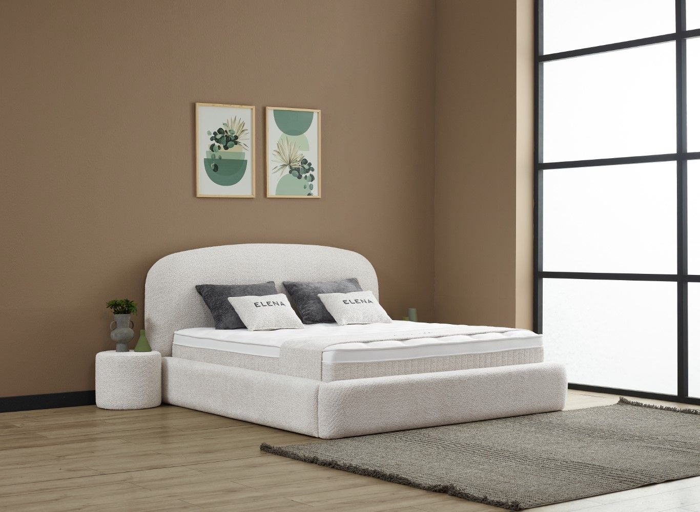 Boxspringbett Elena Creme mit Bettkasten – ABC Bedding Boxspringbett Elena Creme mit Bettkasten – ABC Bedding