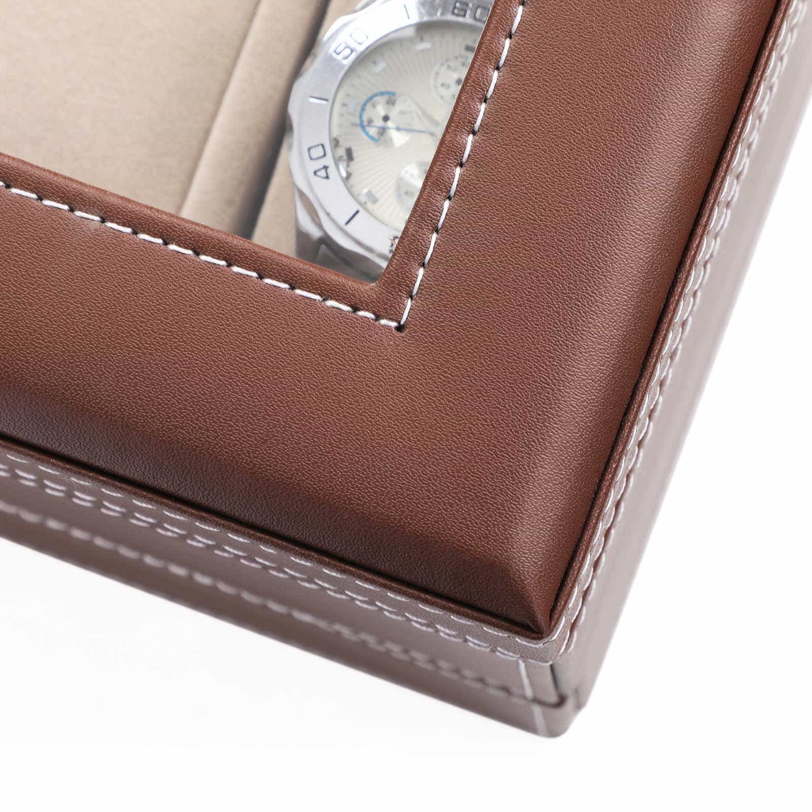 Uhrenbox für 10 Uhren mit Schmuckfach-JWB007 Uhrenbox für 10 Uhren mit Schmuckfach-JWB007