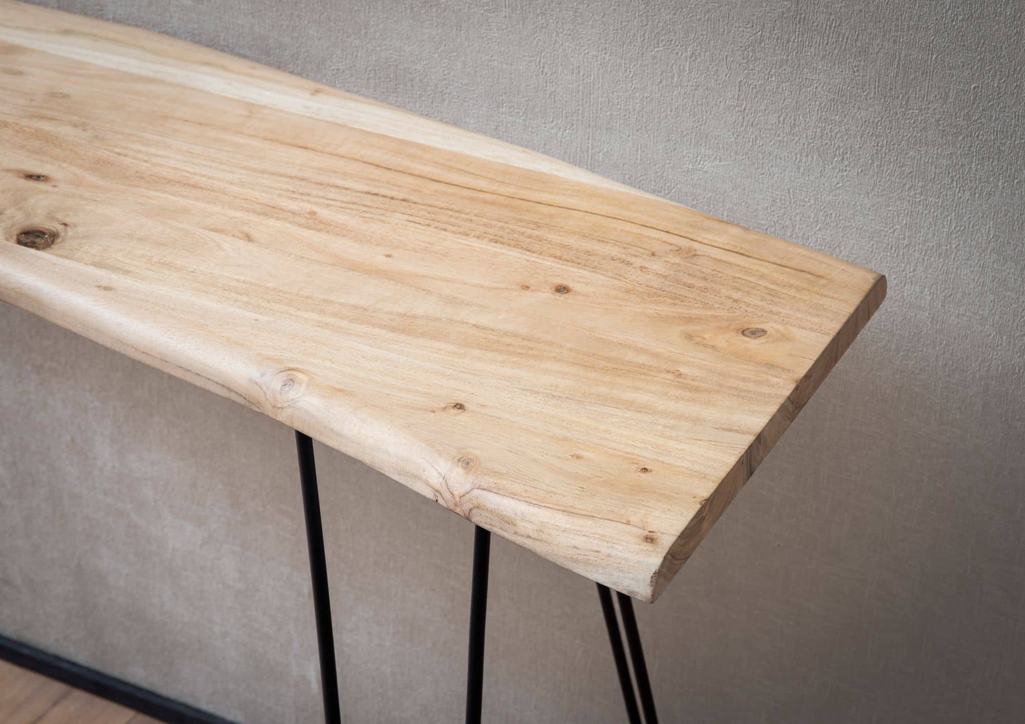 Konsolentisch 150x36x75 cm Akazie Massivholz Baumkante Anrichte Flur Konsolentisch 150x36x75 cm Akazie Massivholz Baumkante Anrichte Flur