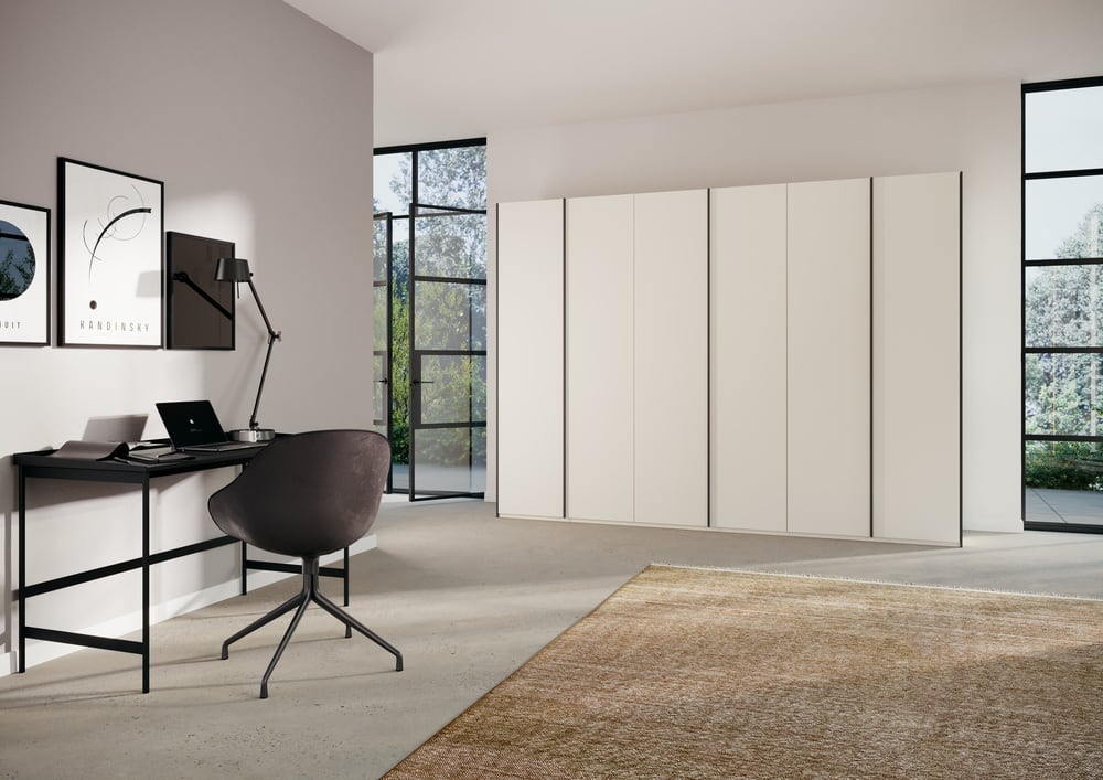 6-türiger Kleiderschrank SKAT Meridian von Rauch - Alpinweiß, Seidengrau, Graphit, Soft-Close, Made in Germany 6-türiger Kleiderschrank SKAT Meridian von Rauch - Alpinweiß, Seidengrau, Graphit, Soft-Close, Made in Germany